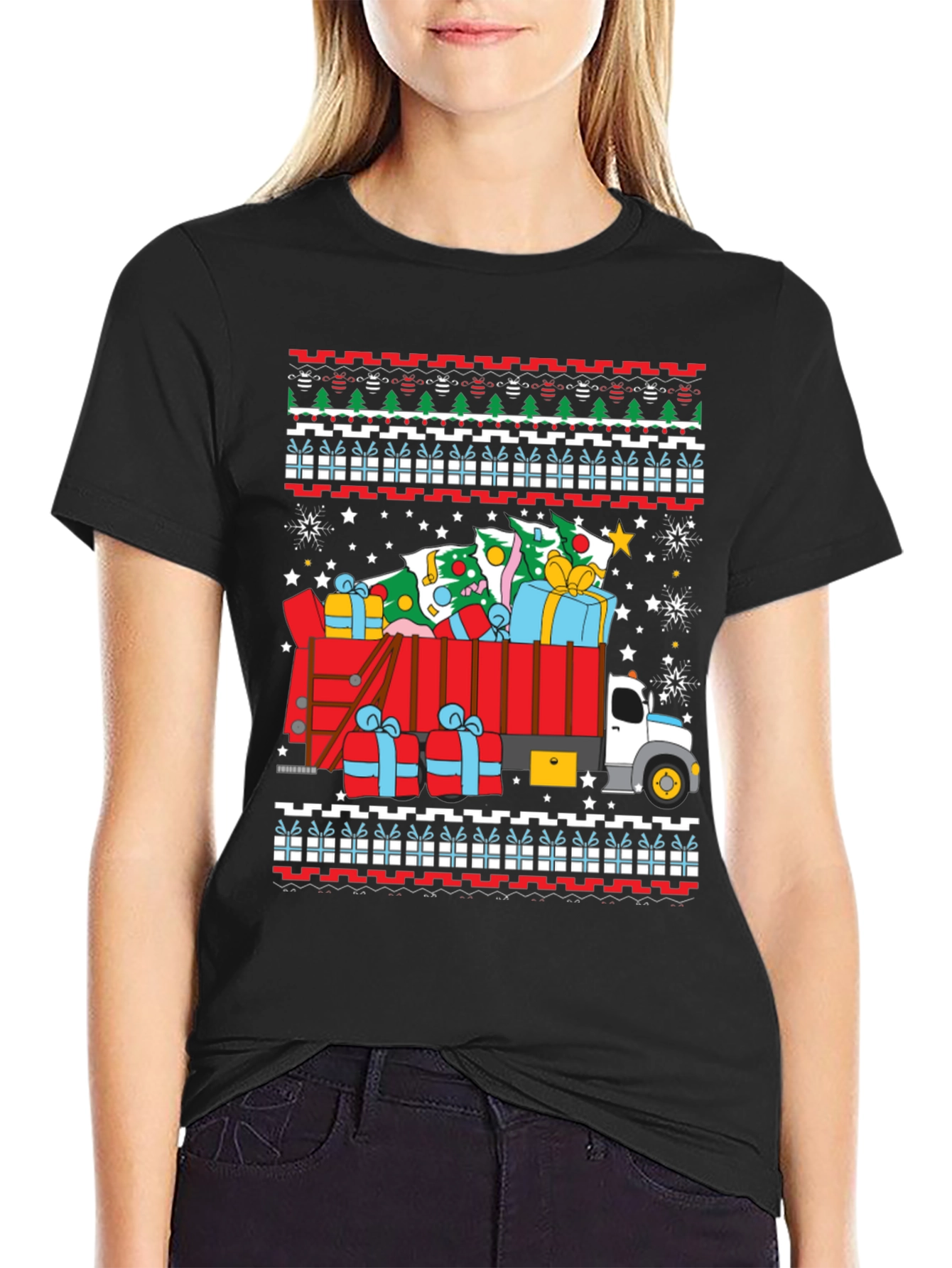 Christmas Truck Ugly Sweater T-Shirt