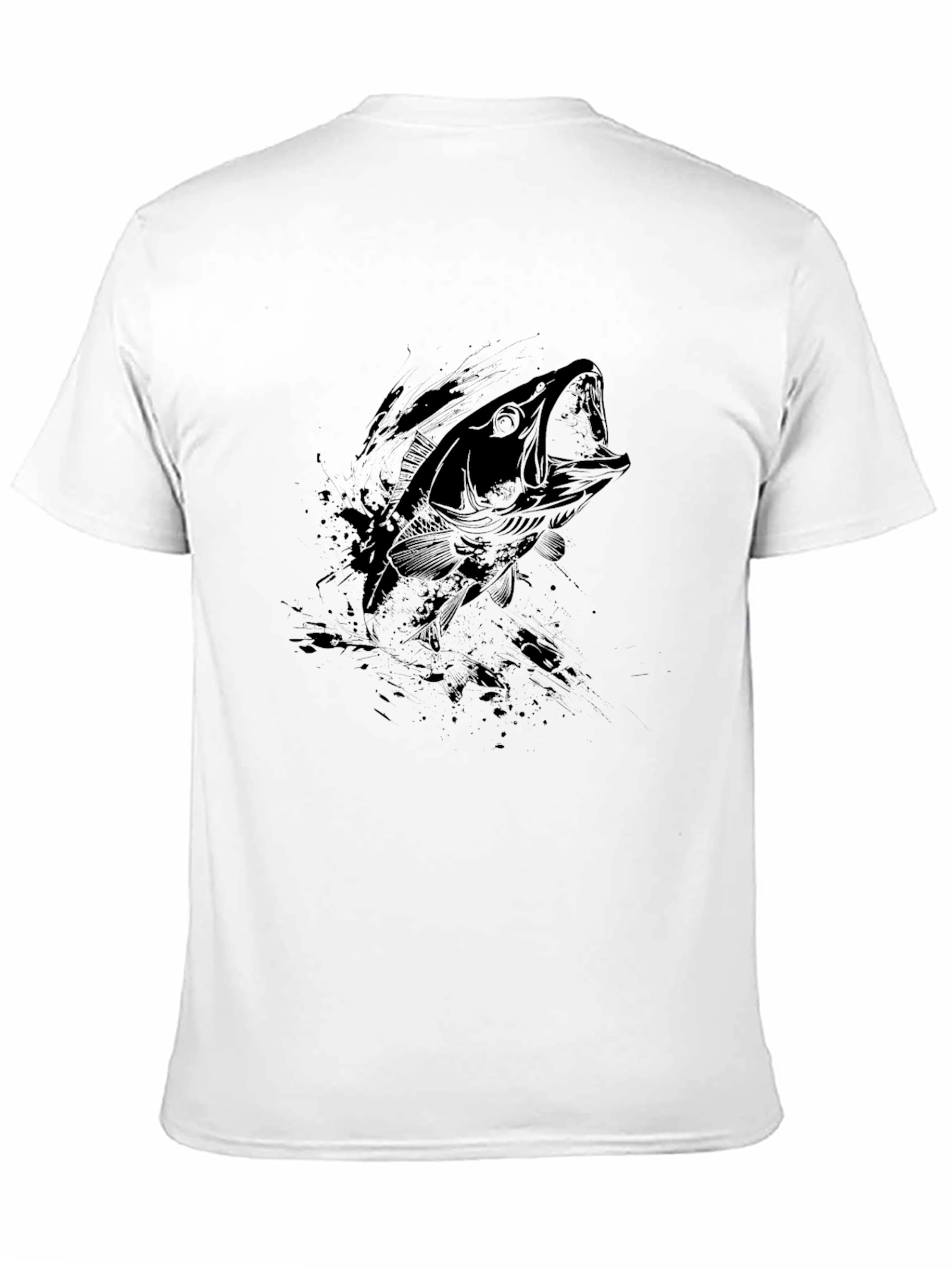 Bass Fish Graphic Tee - Black T-Shirt