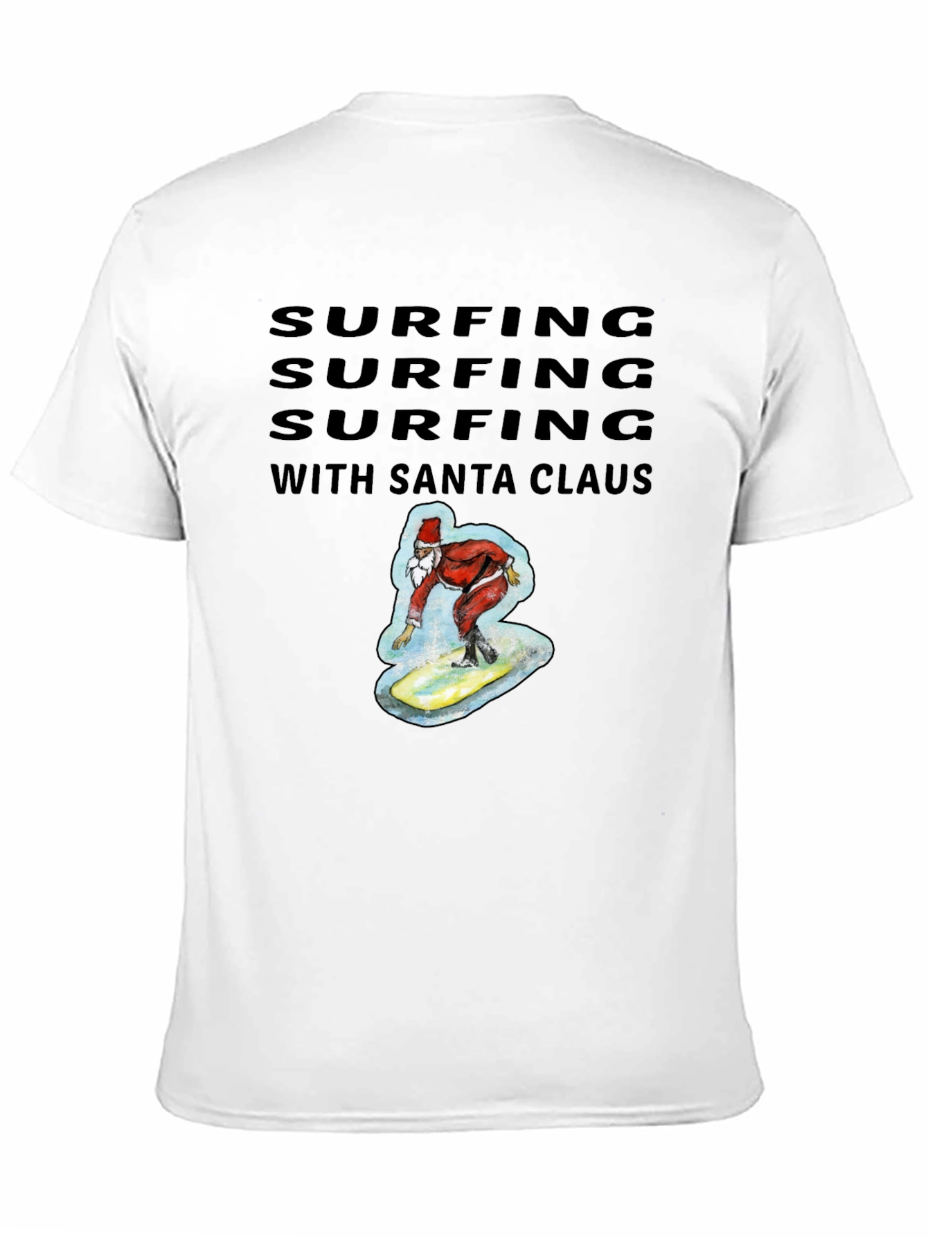 Surfing Santa Tee - Holiday Fun