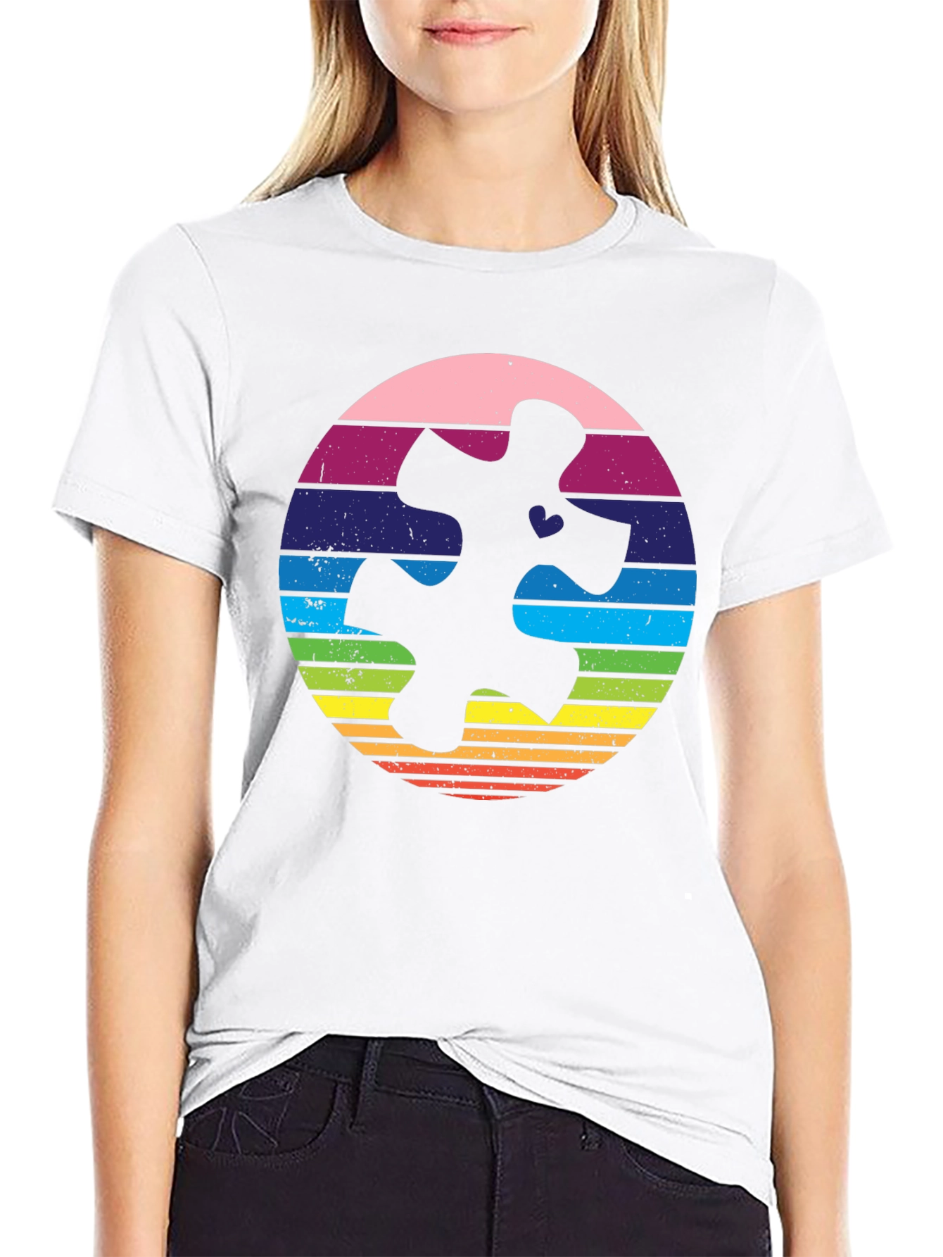 Autism Awareness Puzzle Piece Graphic Tee