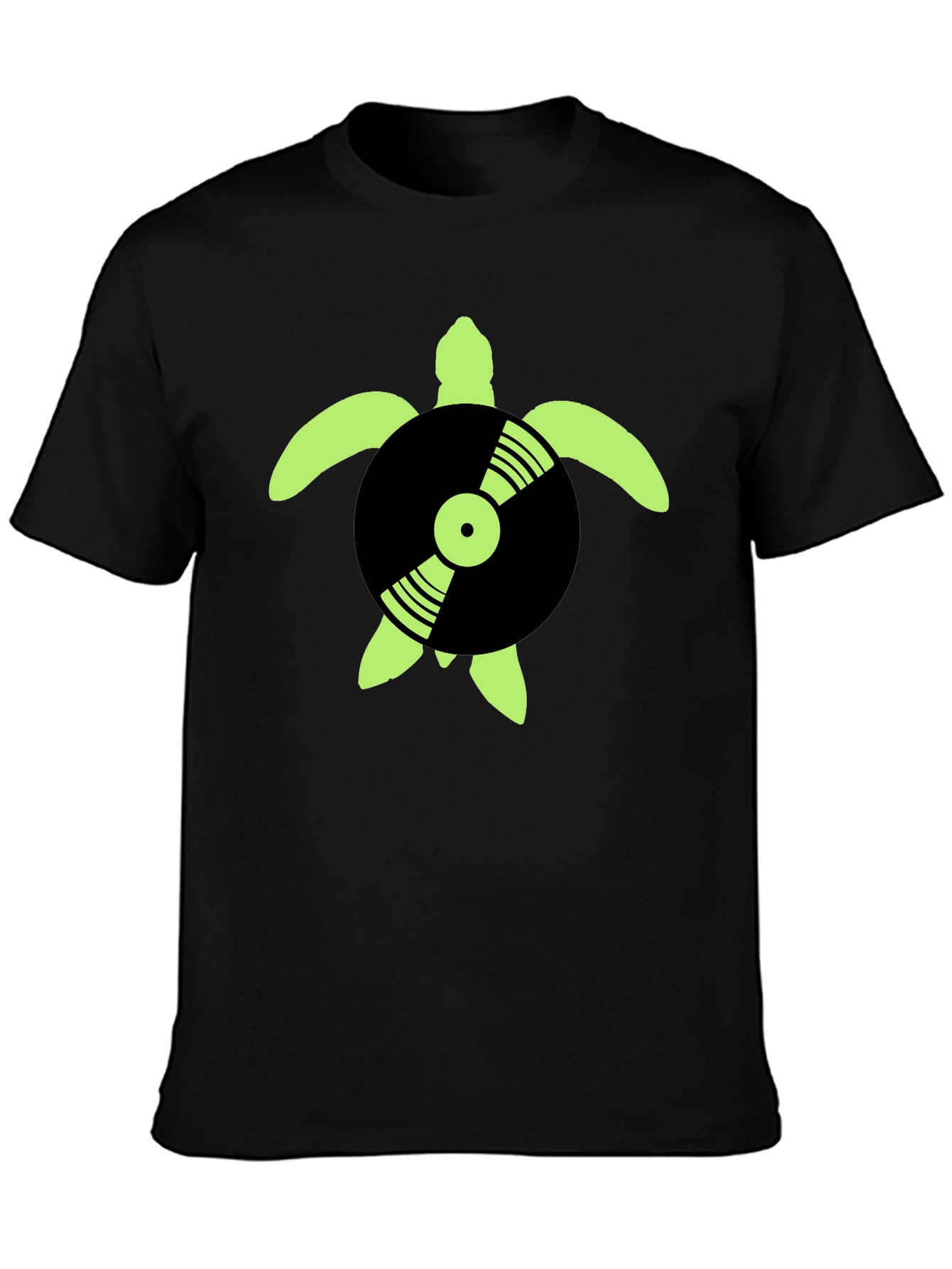 Turtle DJ Black T-Shirt