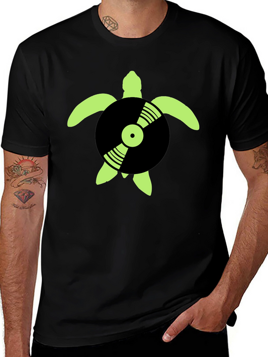 Turtle DJ Black T-Shirt
