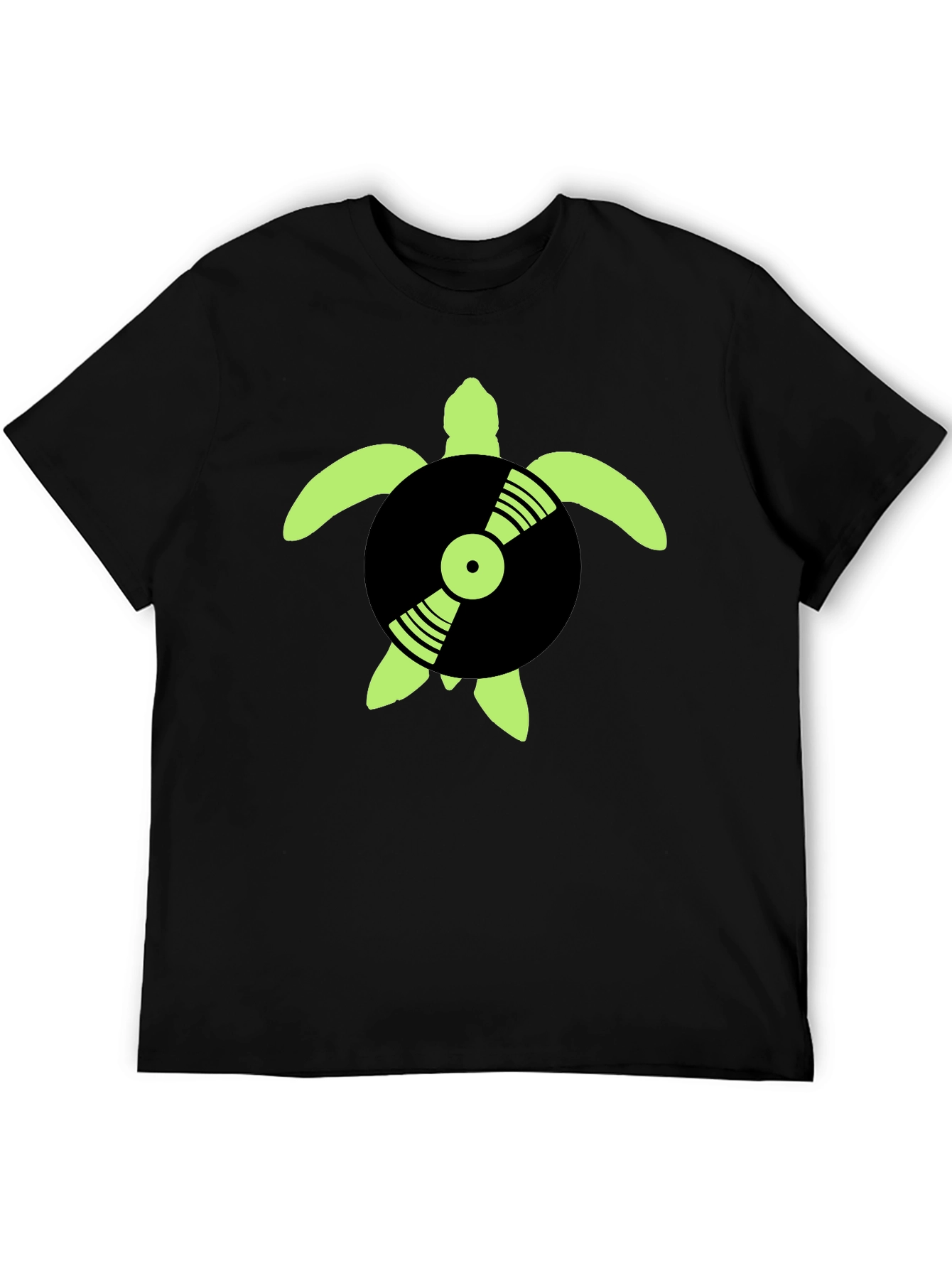 Turtle DJ Black T-Shirt