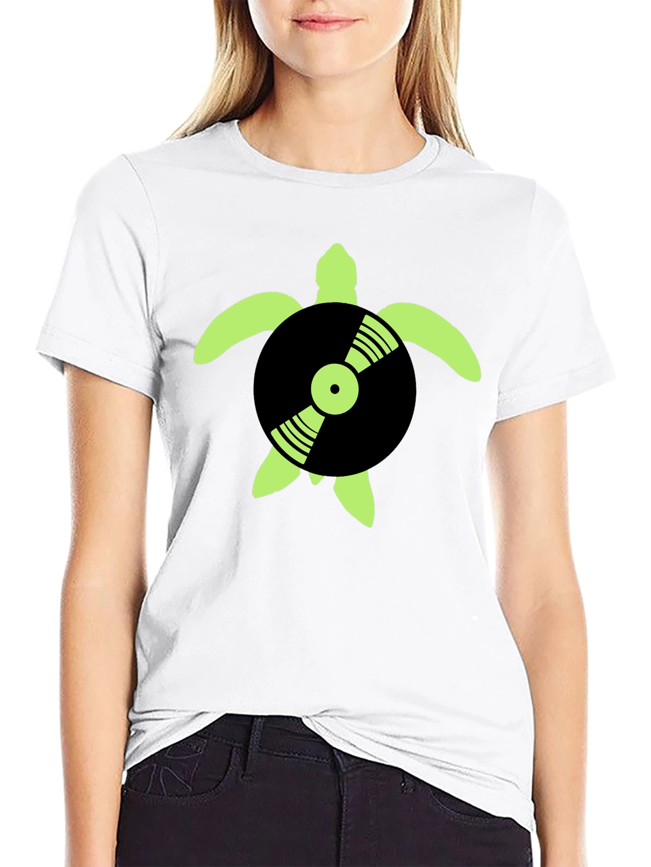 Turtle DJ Black T-Shirt