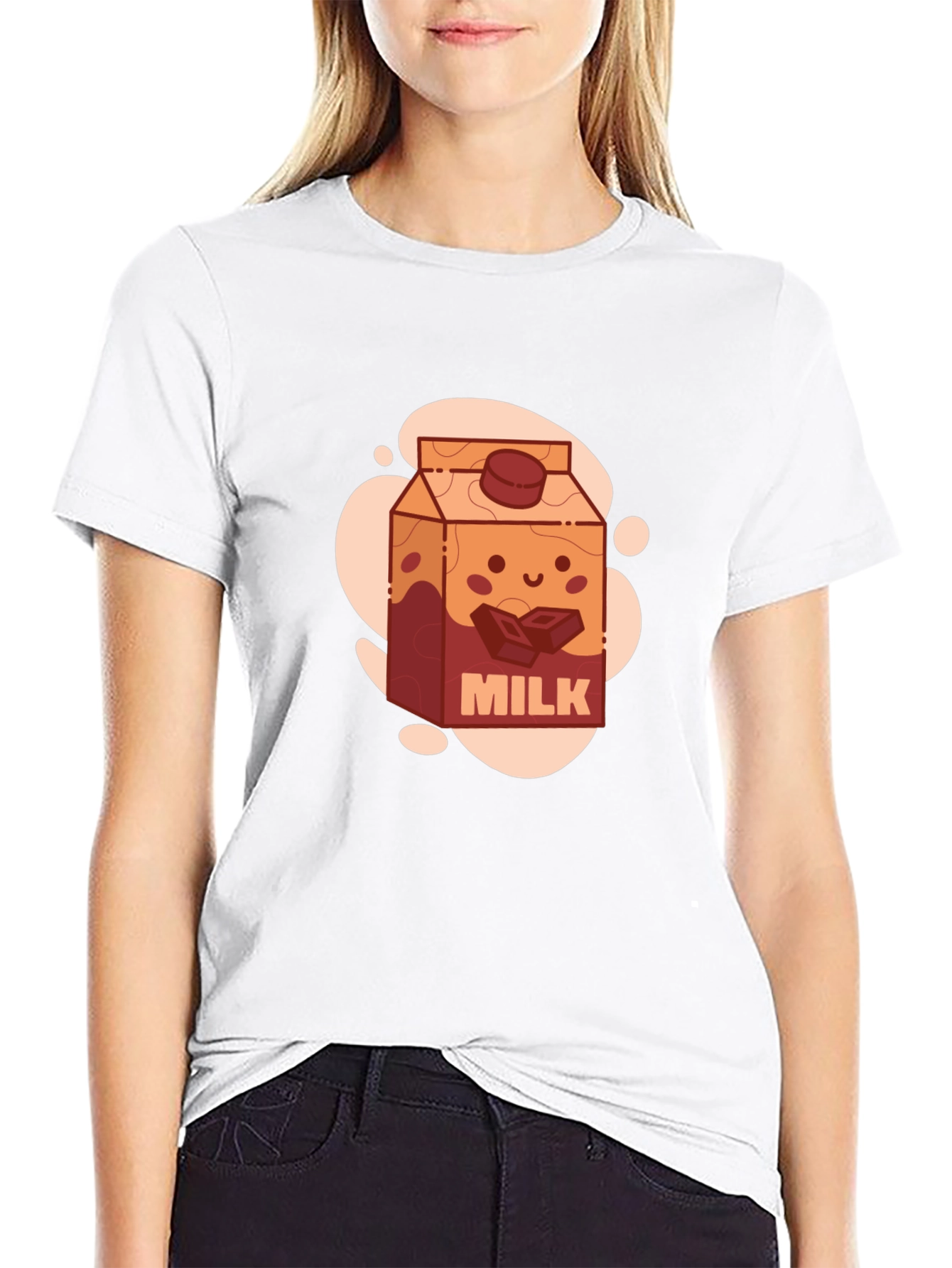 Chocolate Milk Cartoon Graphic Tee