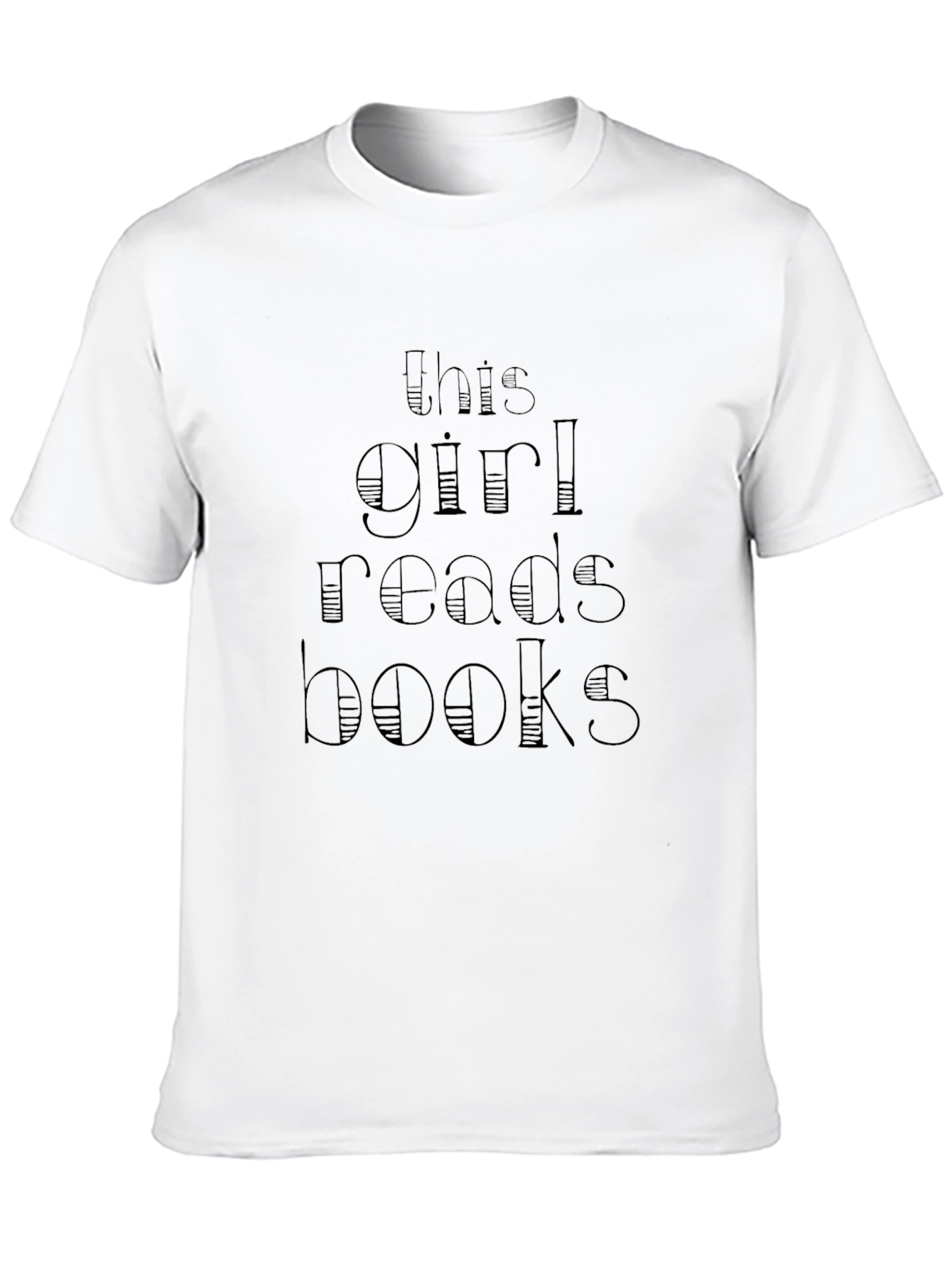 This Girl Reads Books Black Graphic Tee
