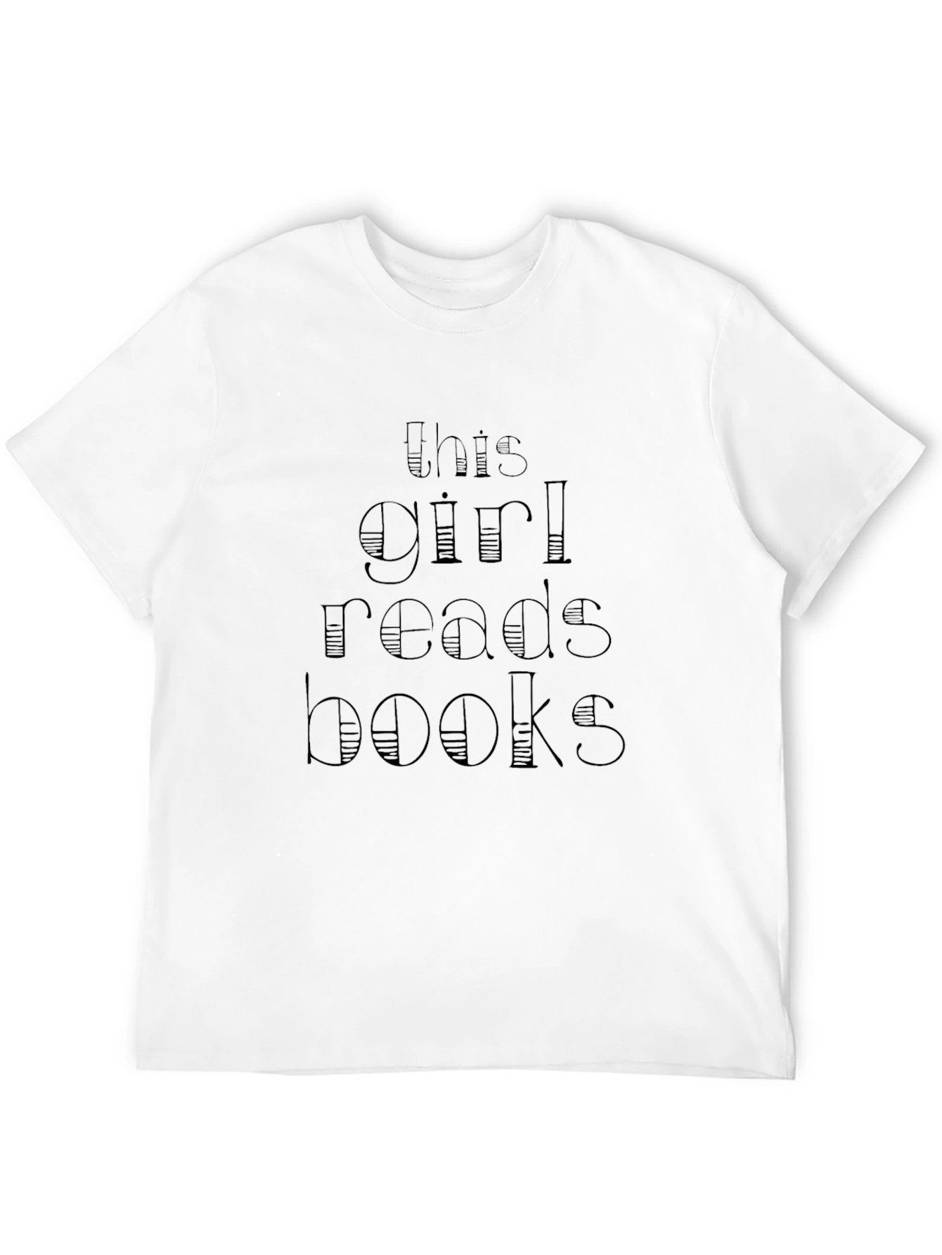 This Girl Reads Books Black Graphic Tee