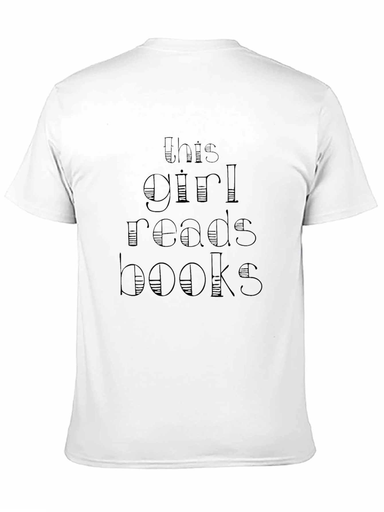 This Girl Reads Books Black Graphic Tee