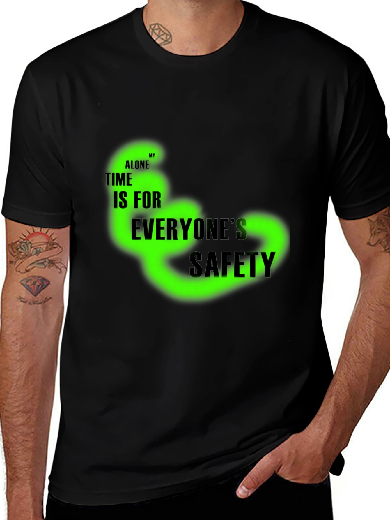 Alone Time Safety Graphic Tee