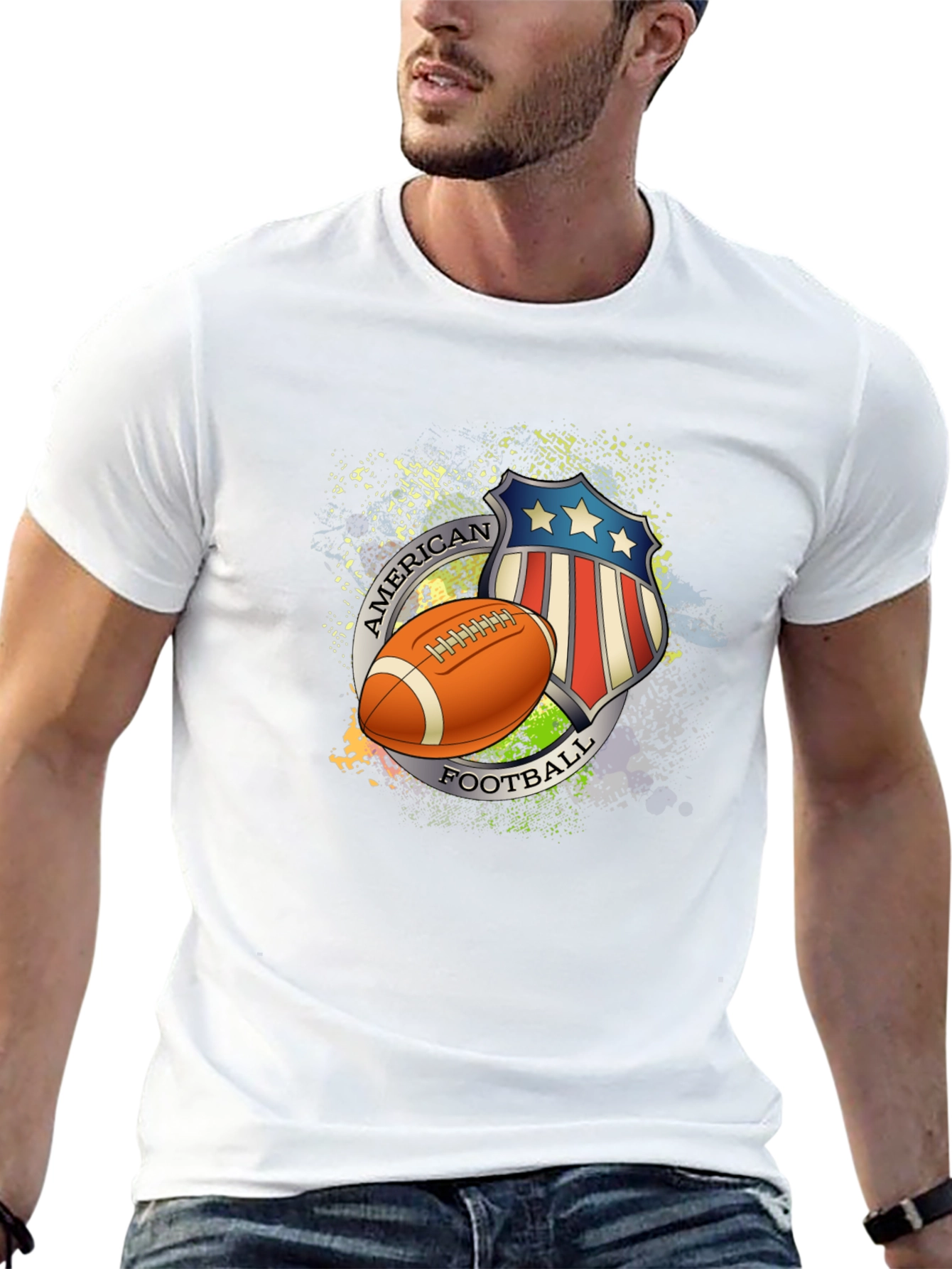 American Football Graphic T-Shirt