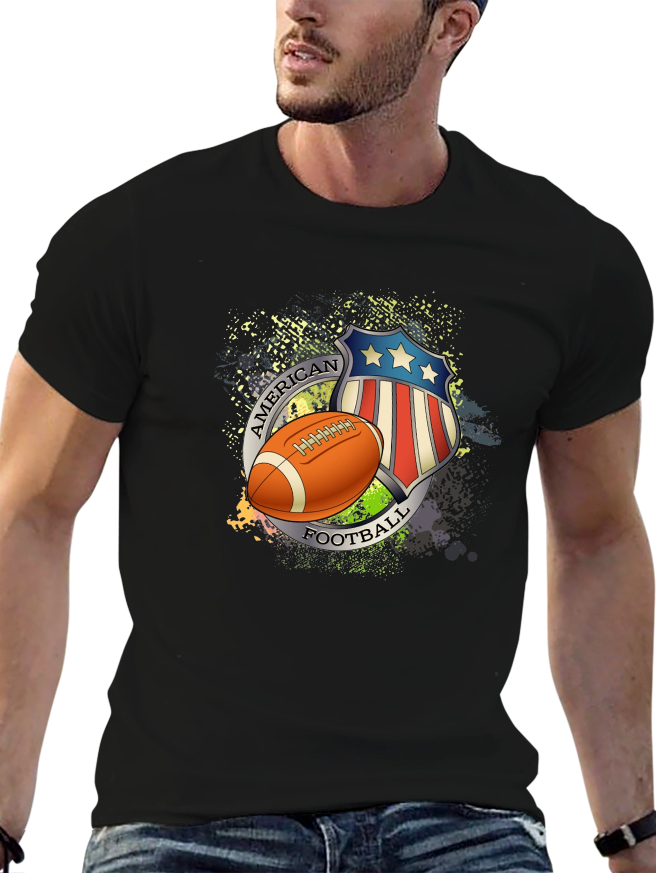 American Football Graphic T-Shirt