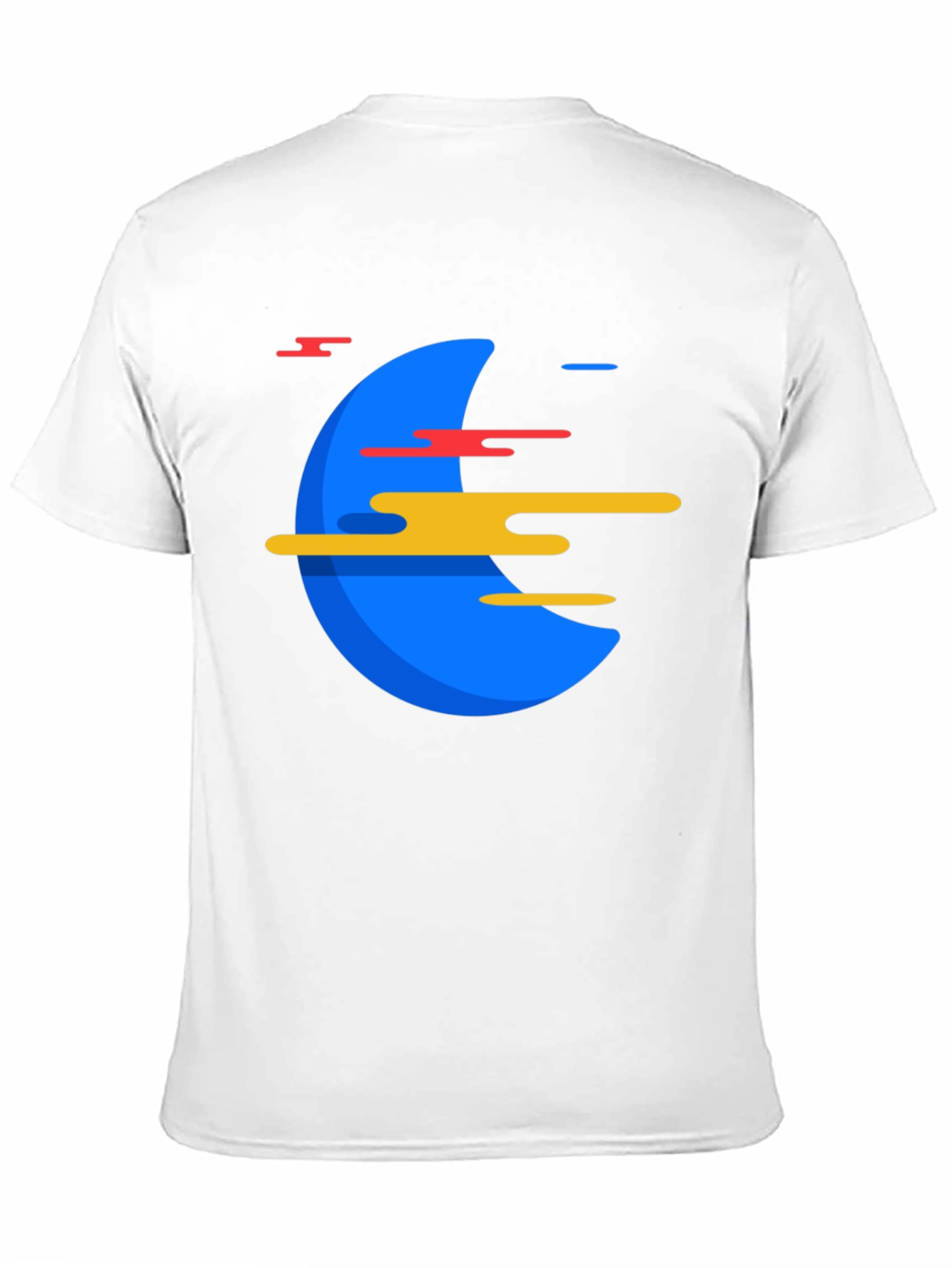 Abstract Graphic Print Mens Black T-Shirt