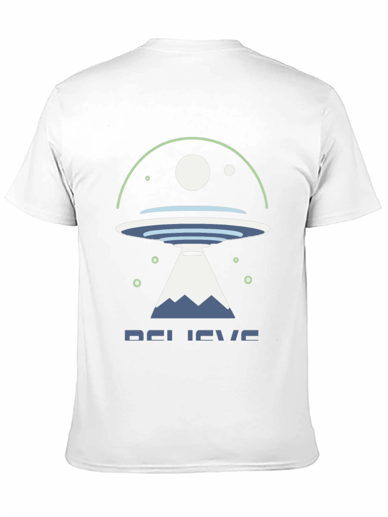 Believe UFO Graphic Tee - Black Cotton Shirt
