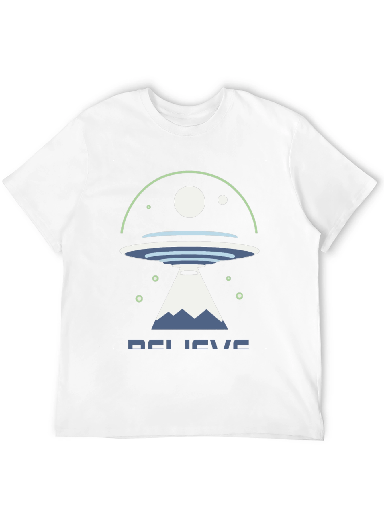 Believe UFO Graphic Tee - Black Cotton Shirt