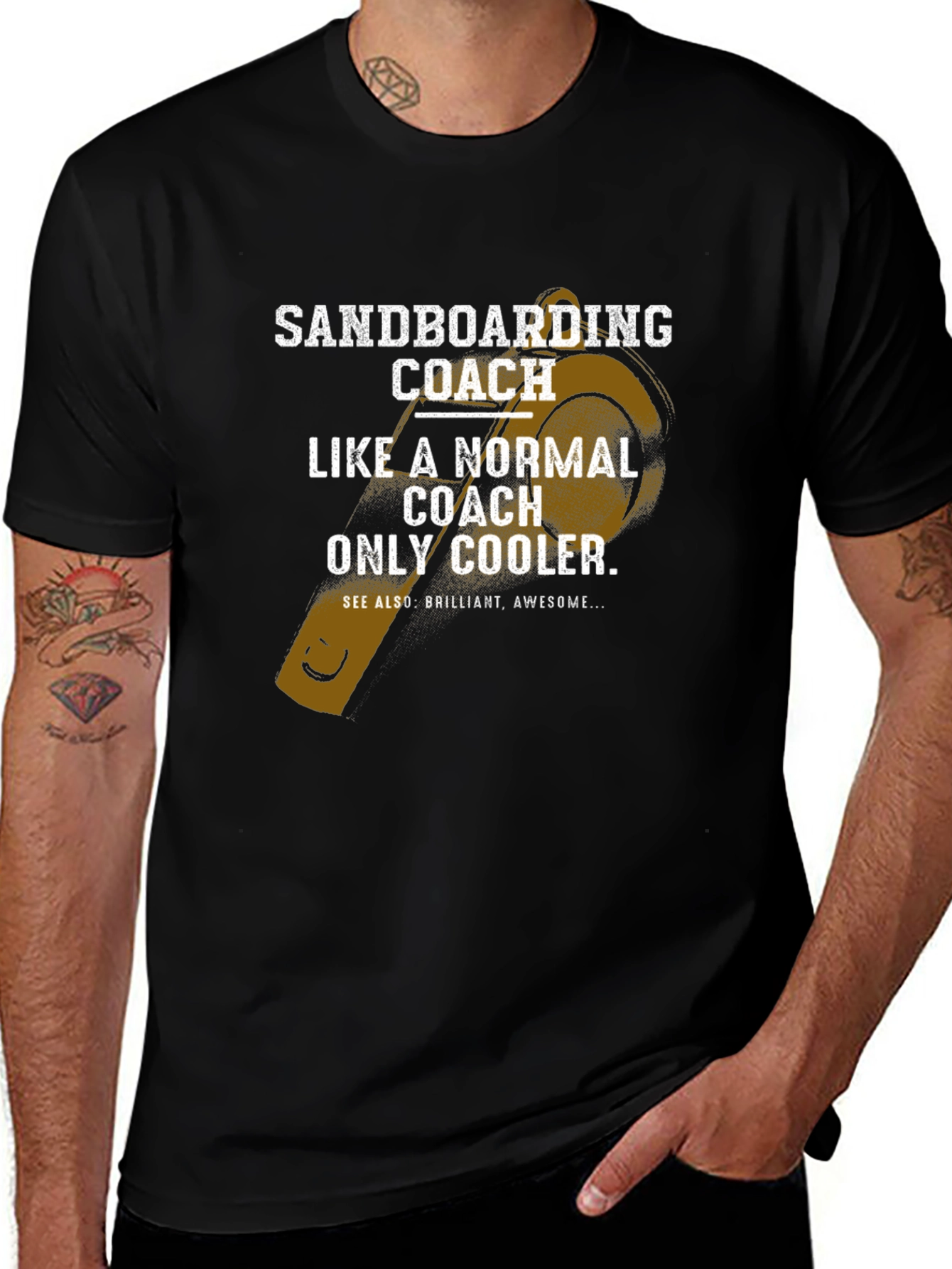 Sandboarding Coach T-Shirt - Cool & Comfortable Tee