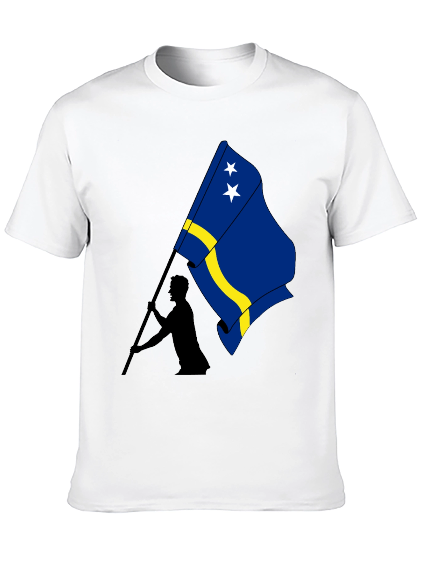 Curaçao Flag Graphic Tee - Black