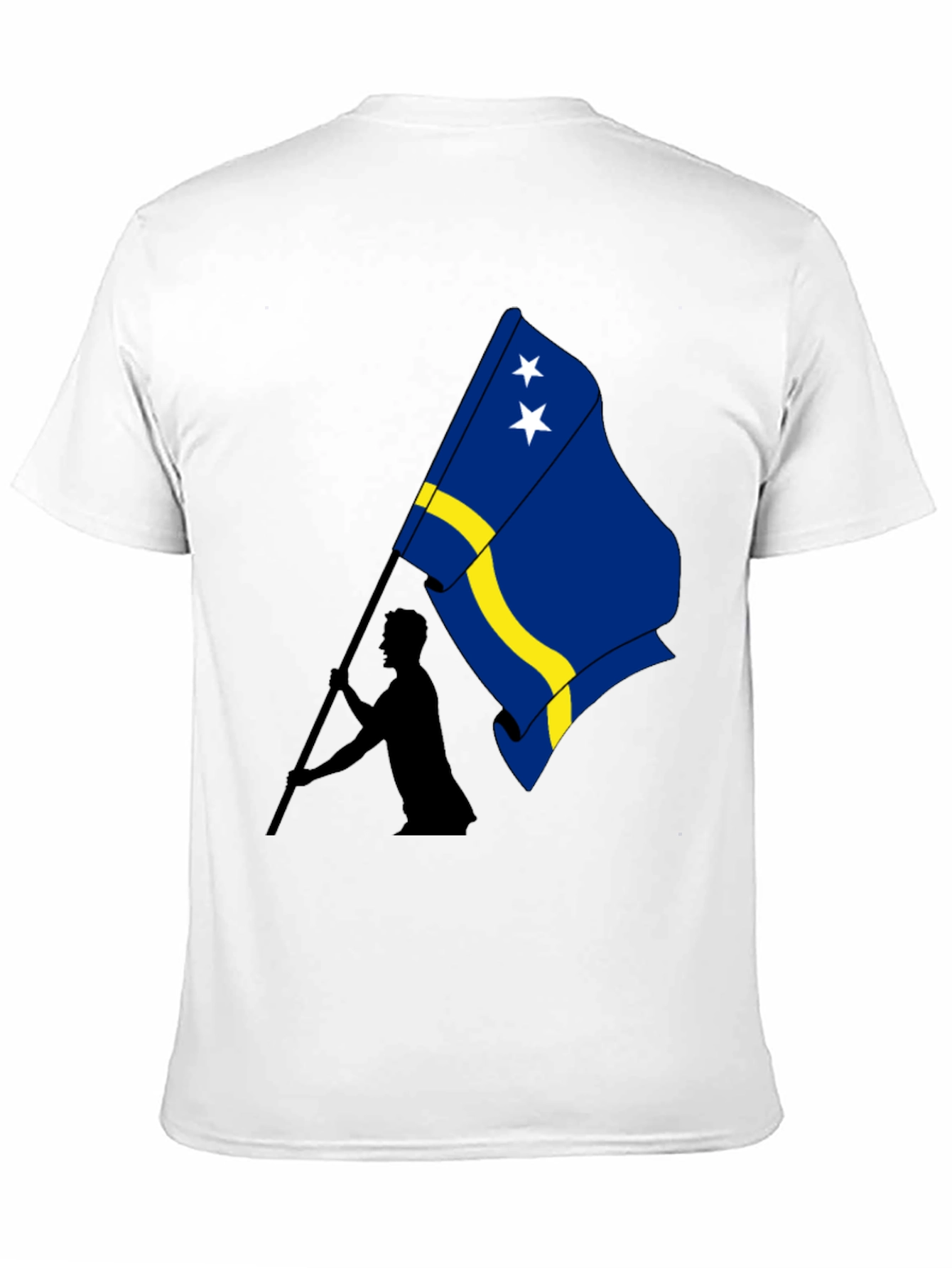 Curaçao Flag Graphic Tee - Black