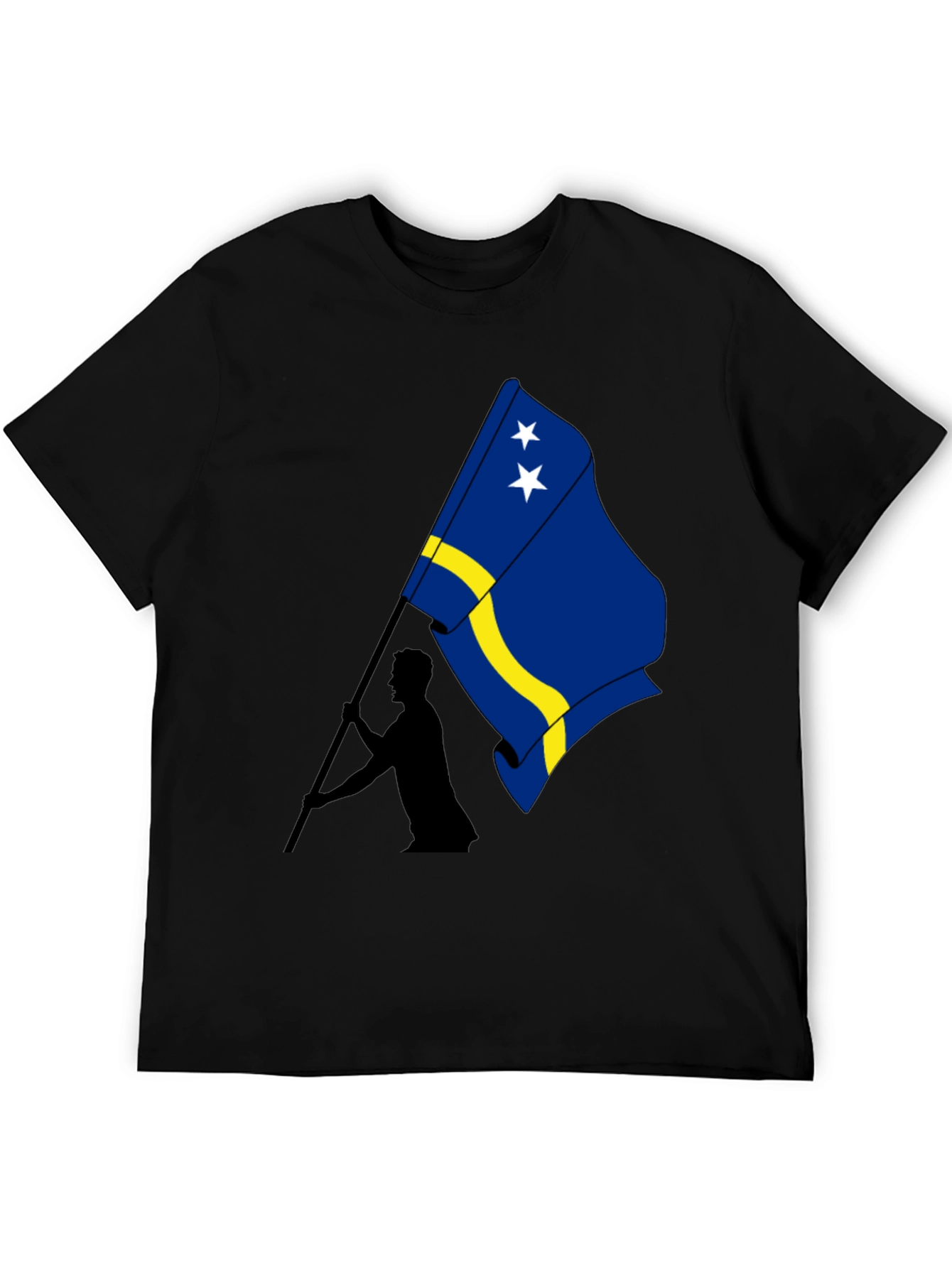 Curaçao Flag Graphic Tee - Black