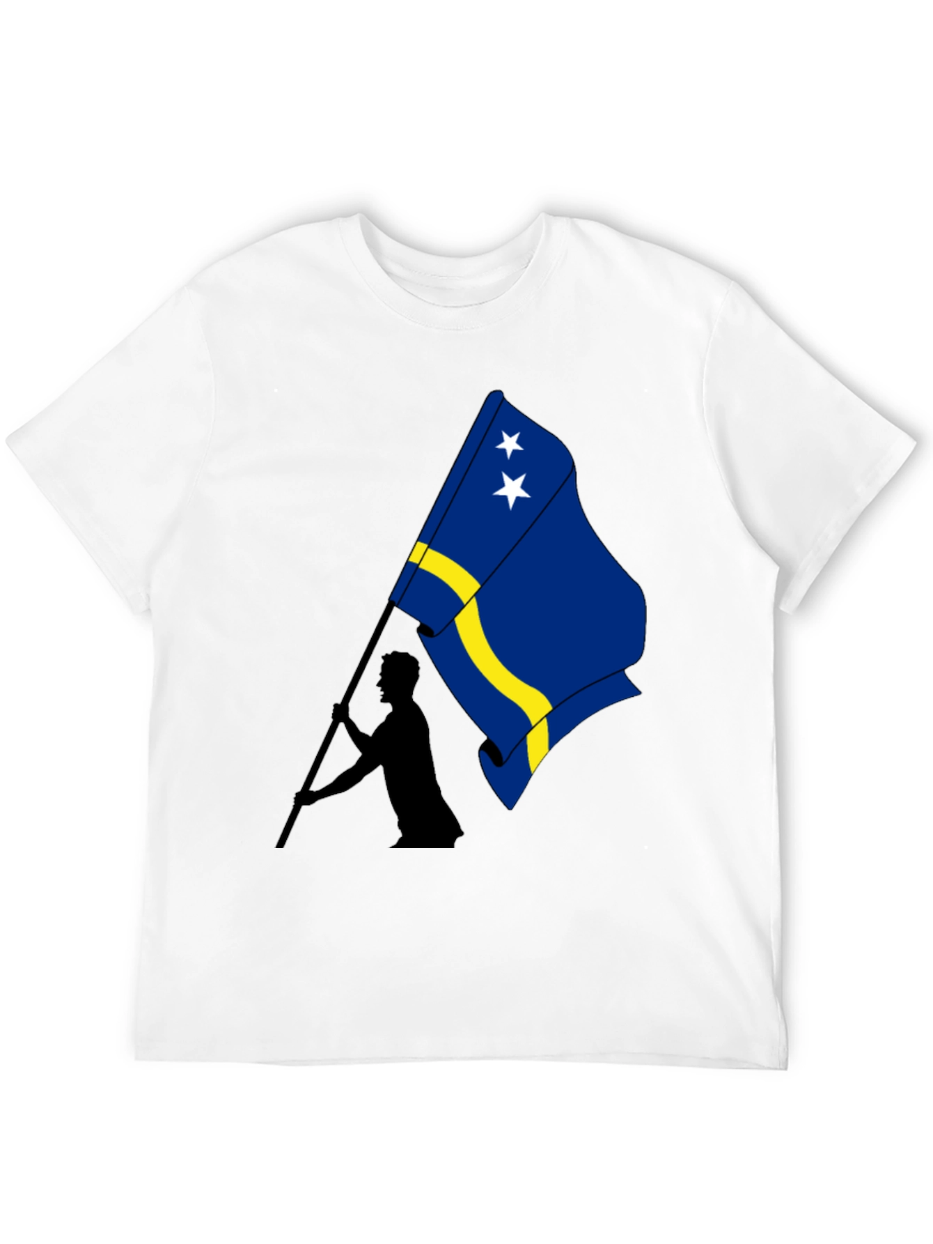 Curaçao Flag Graphic Tee - Black