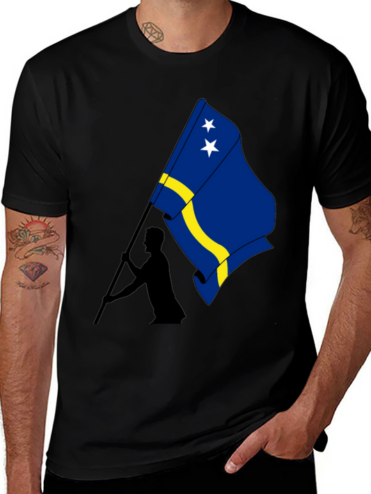 Curaçao Flag Graphic Tee - Black