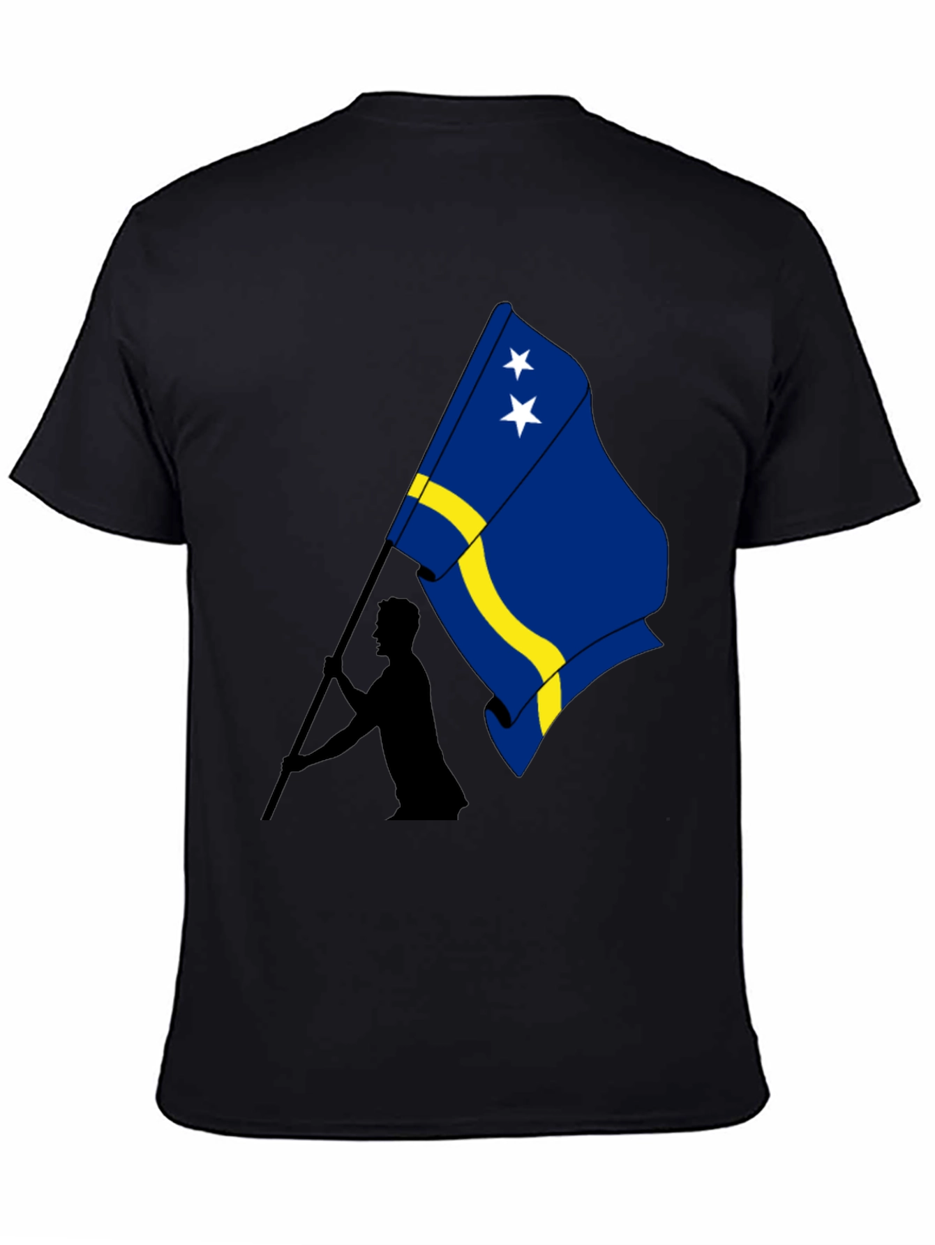 Curaçao Flag Graphic Tee - Black