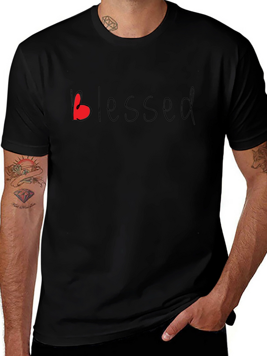 Blessed Graphic Tee - Black Casual Shirt