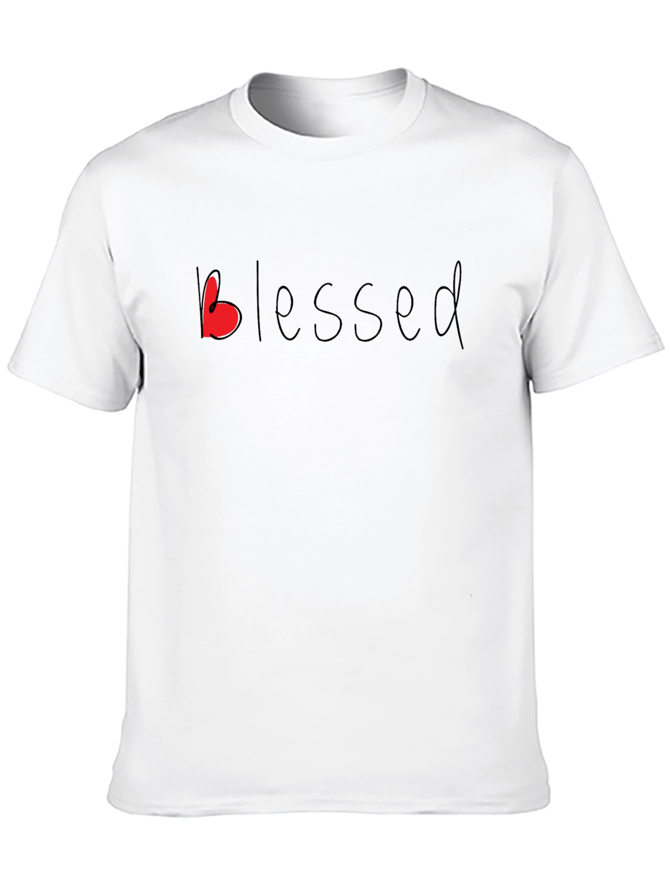 Blessed Graphic Tee - Black Casual Shirt