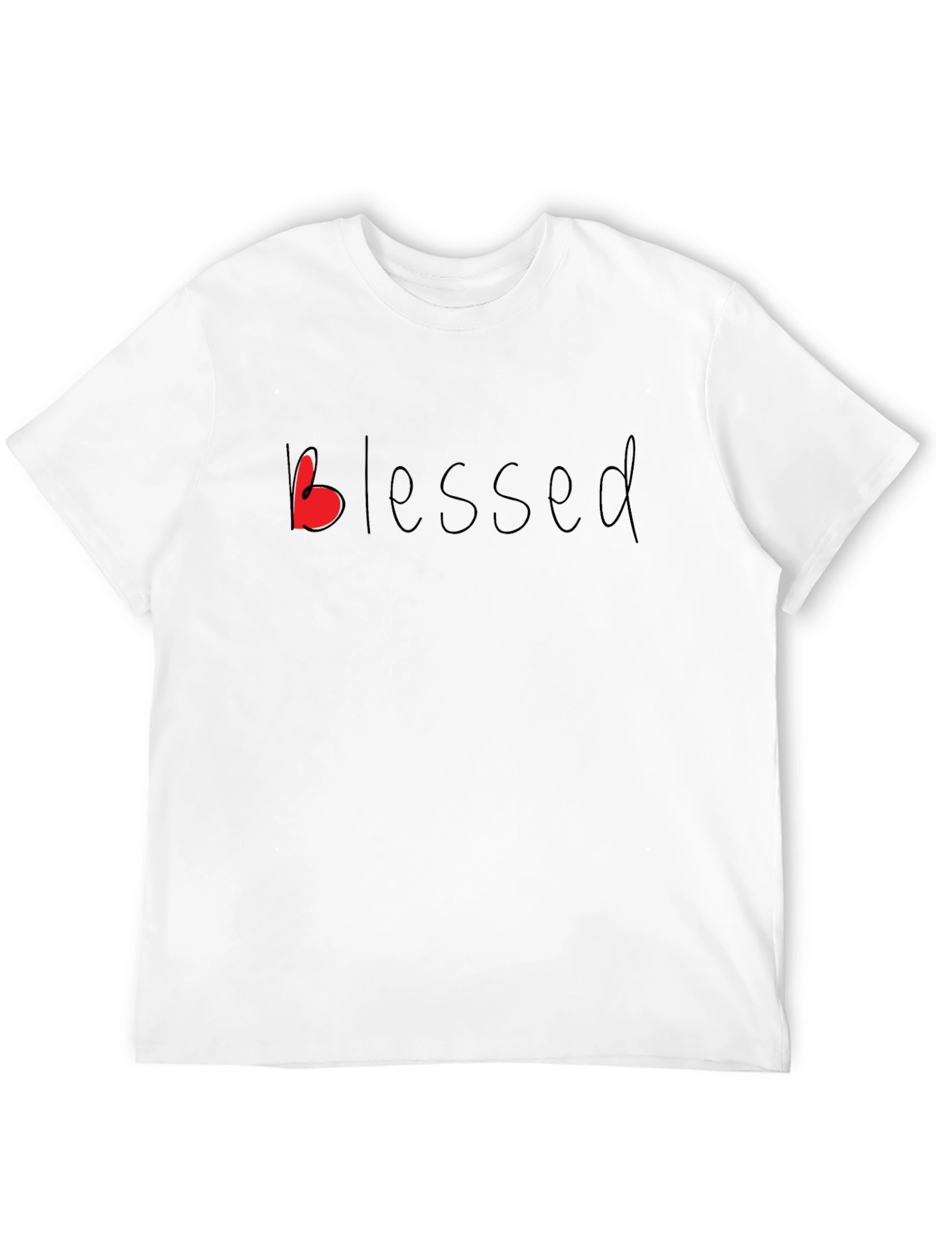 Blessed Graphic Tee - Black Casual Shirt