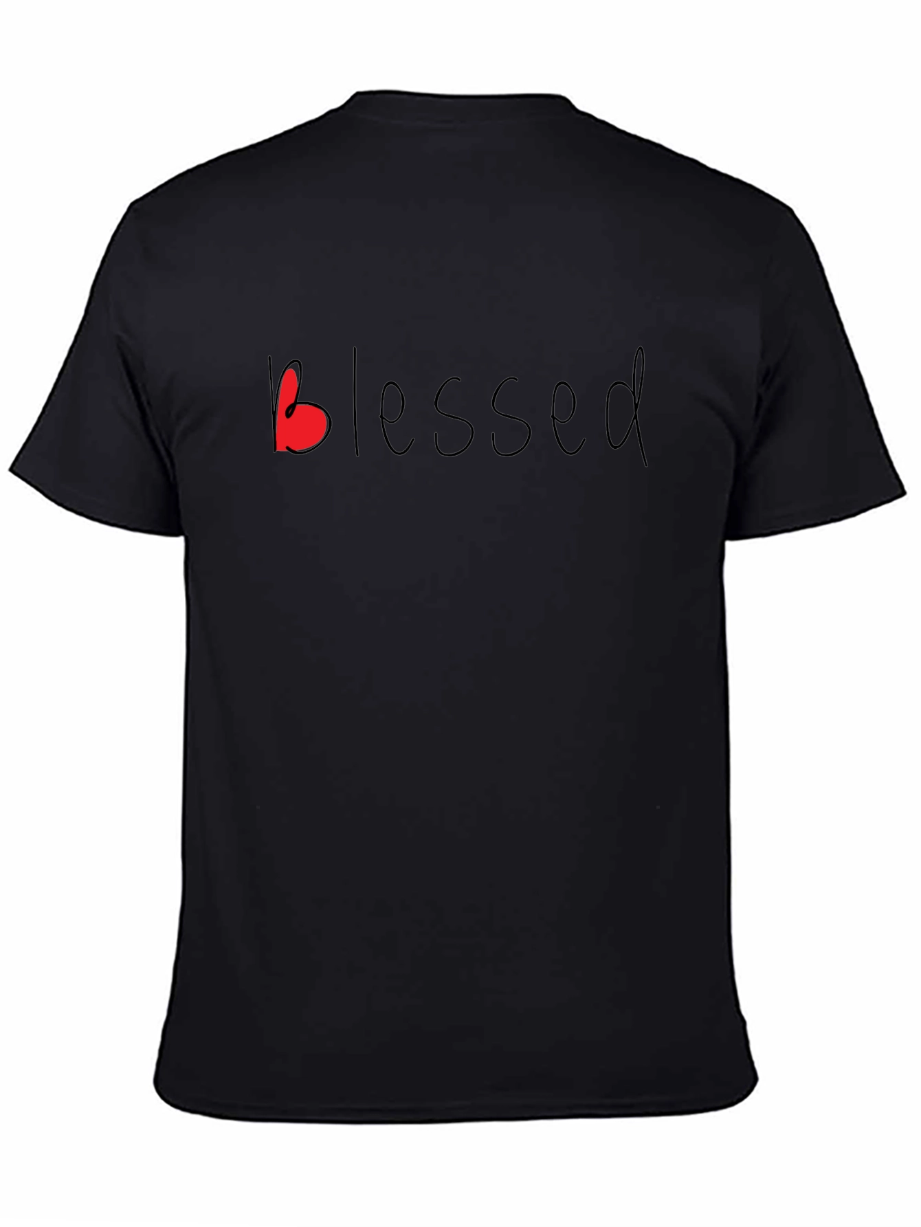 Blessed Graphic Tee - Black Casual Shirt