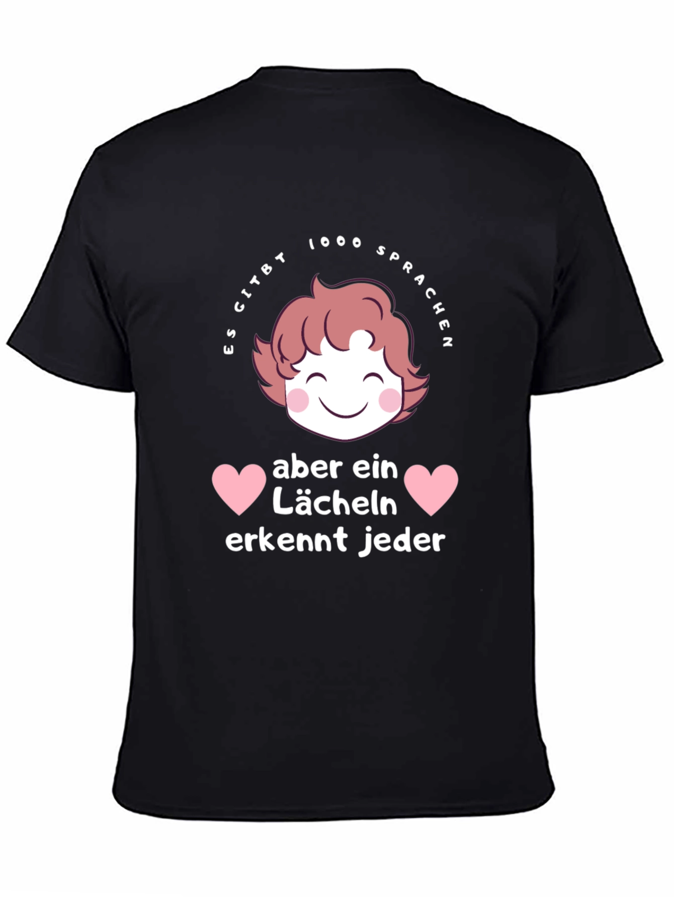Smile T-Shirt - Languages & Hearts Graphic