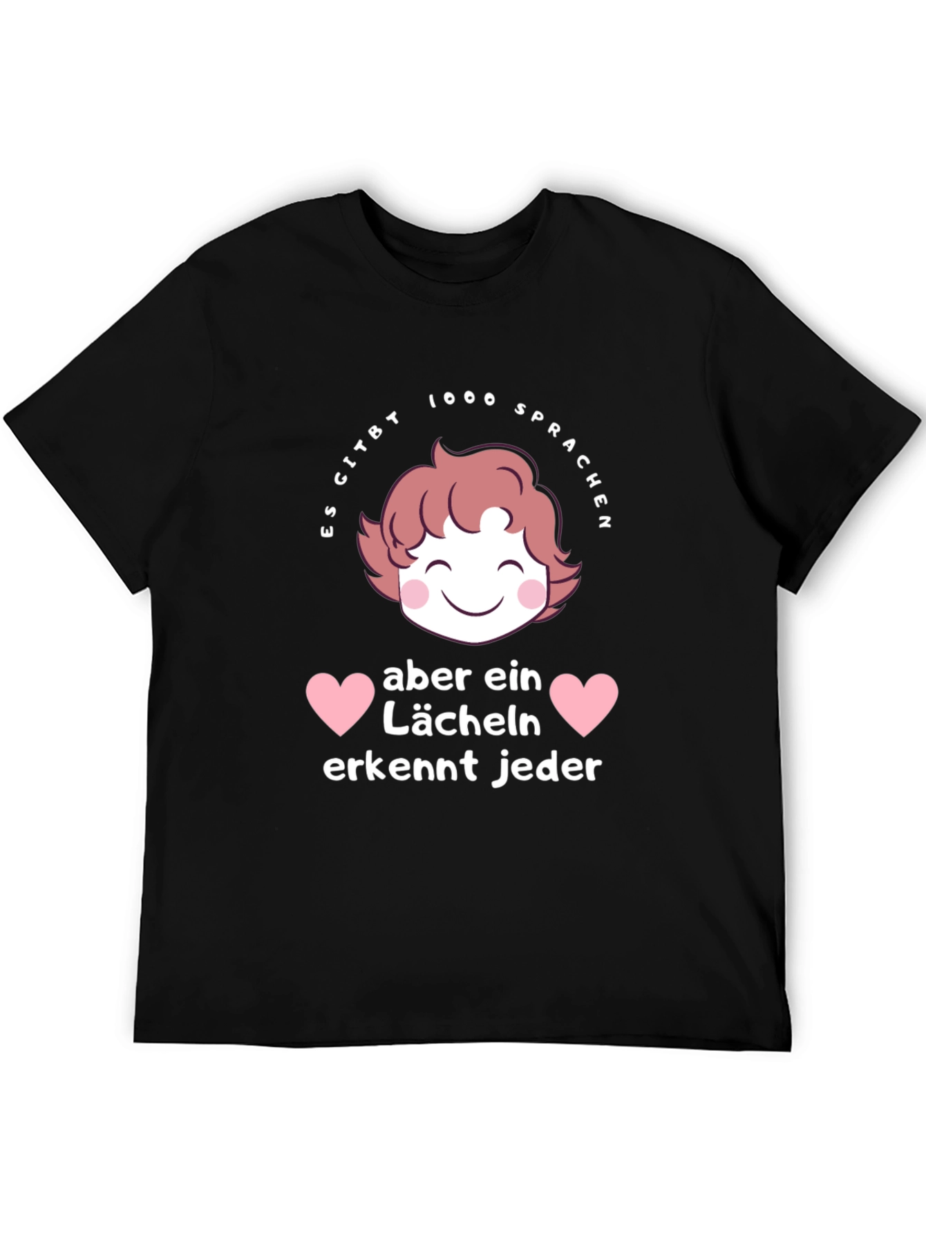 Smile T-Shirt - Languages & Hearts Graphic