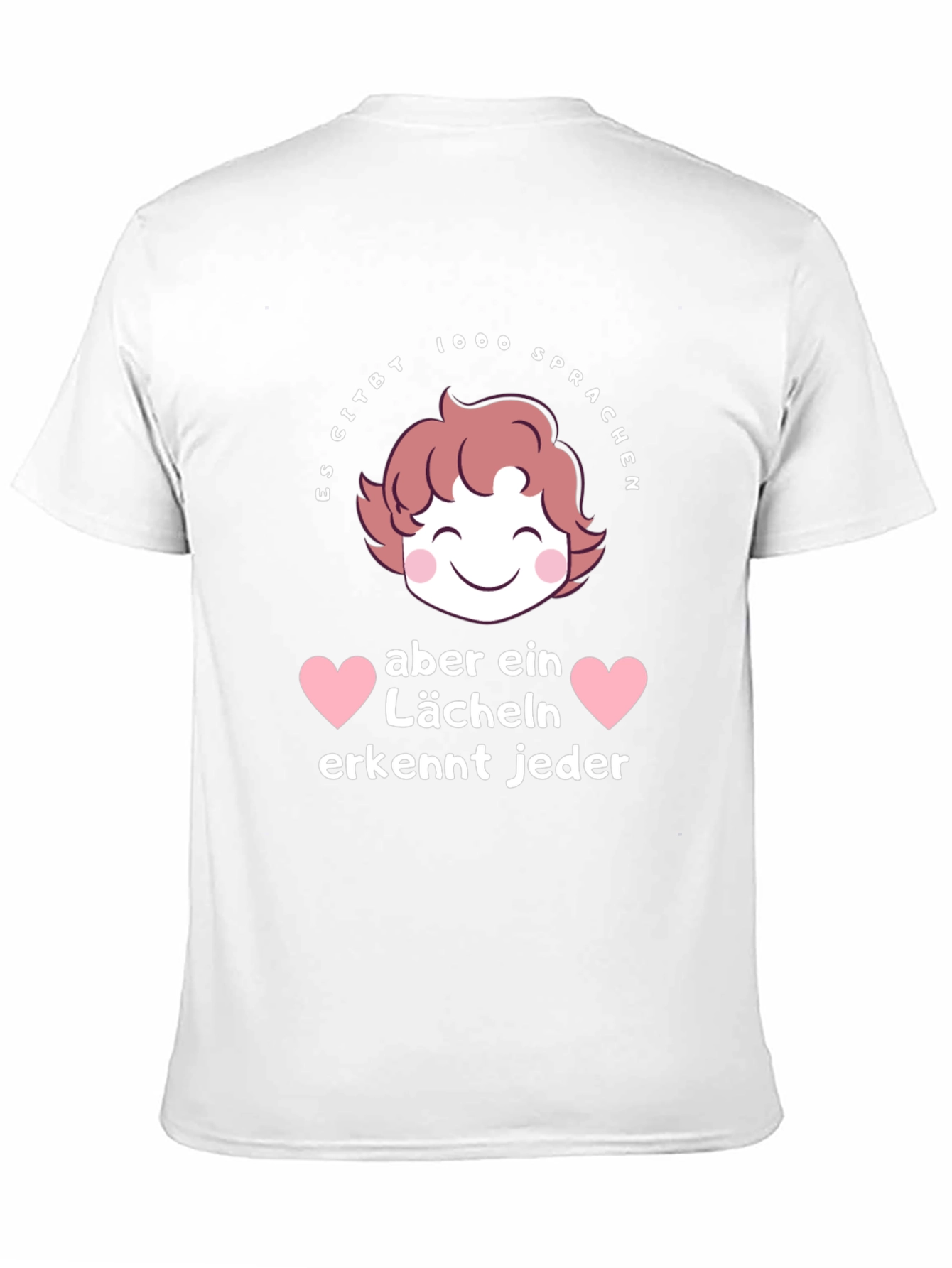Smile T-Shirt - Languages & Hearts Graphic