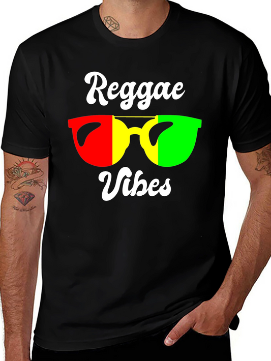 Reggae Vibes T-Shirt - Rasta Colors