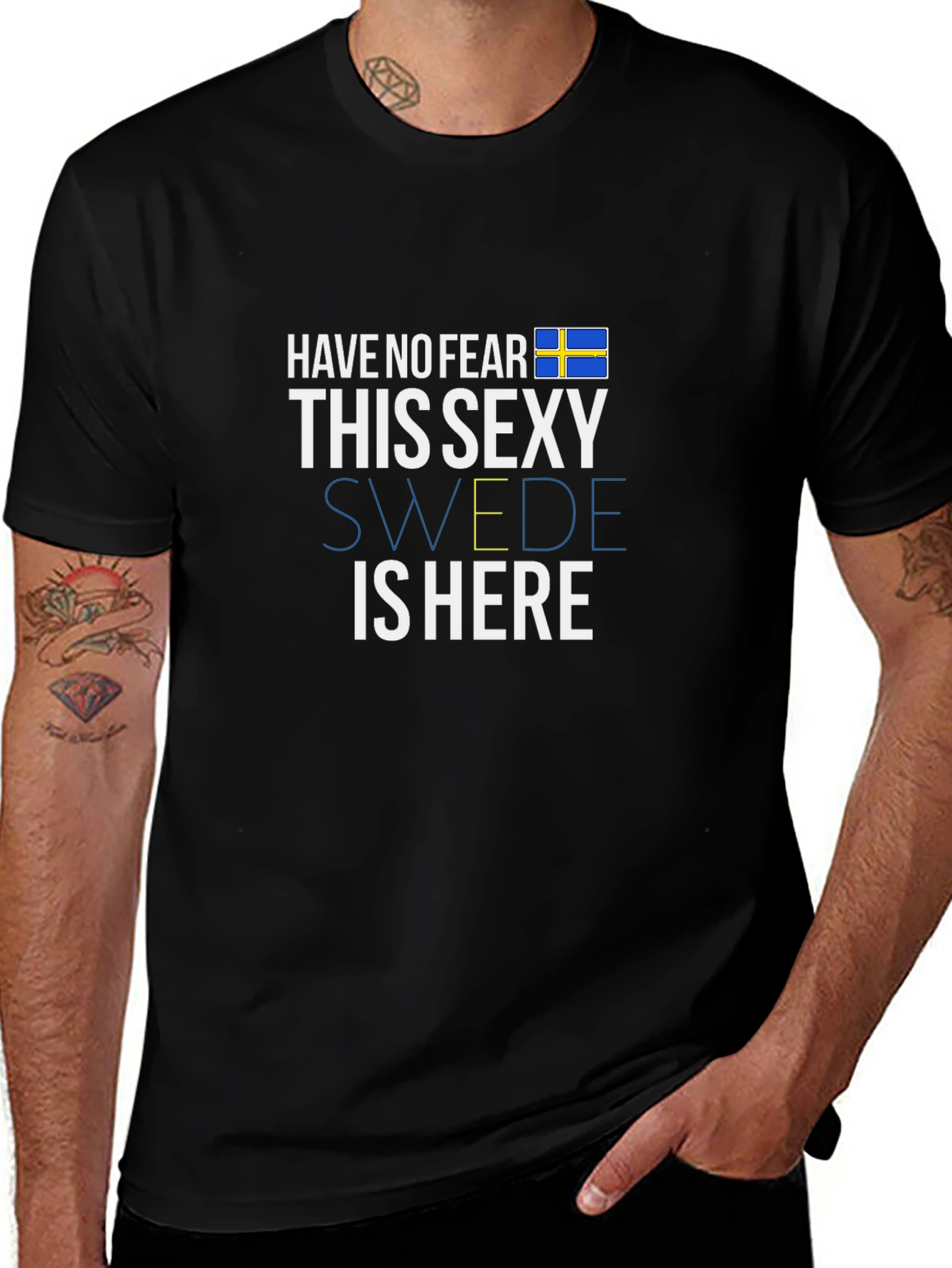 Sexy Swede Sweden Flag Novelty T-Shirt