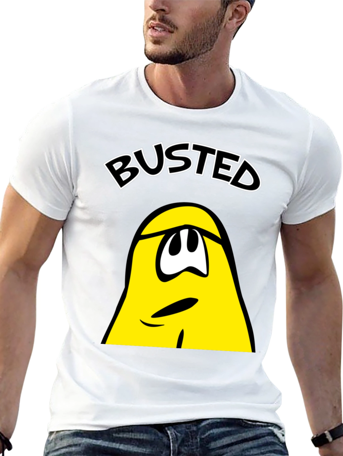 Busted T-Shirt - Funny Cartoon Character Tee
