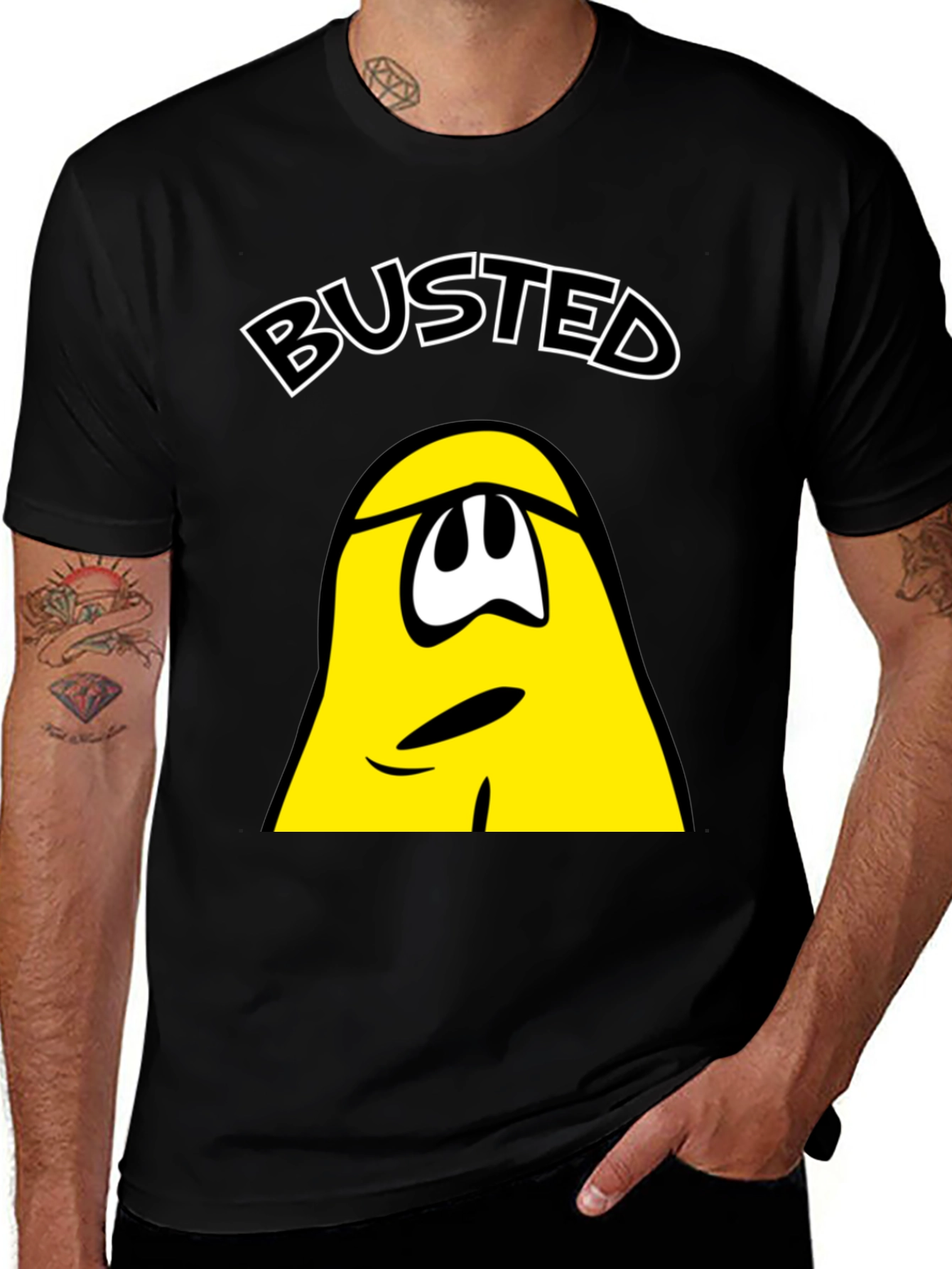 Busted T-Shirt - Funny Cartoon Character Tee