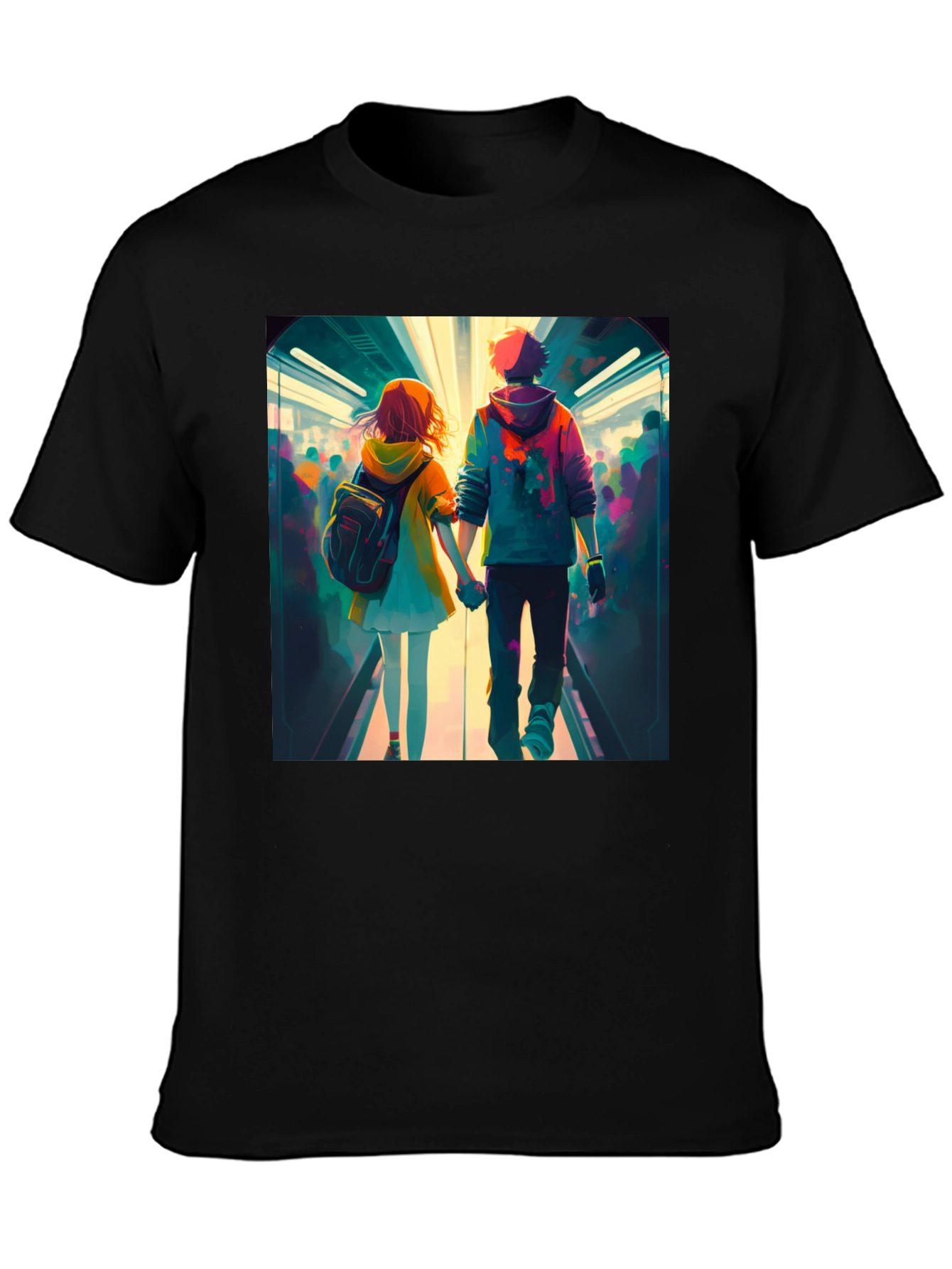Anime Couple T-Shirt - Stylish Graphic Tee