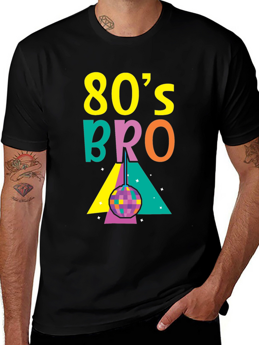 80s Bro Graphic Tee - Retro Party Shirt