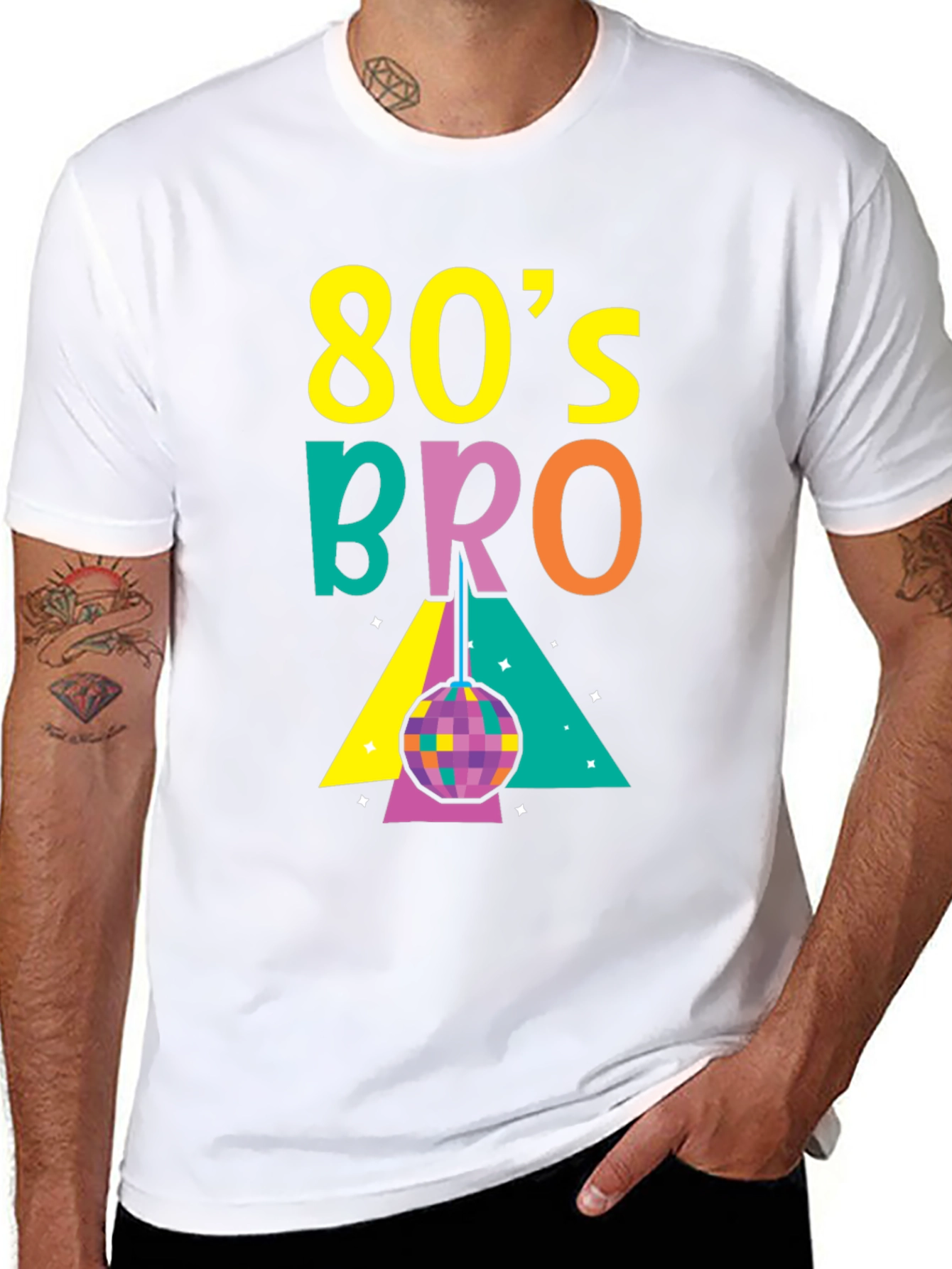 80s Bro Graphic Tee - Retro Party Shirt