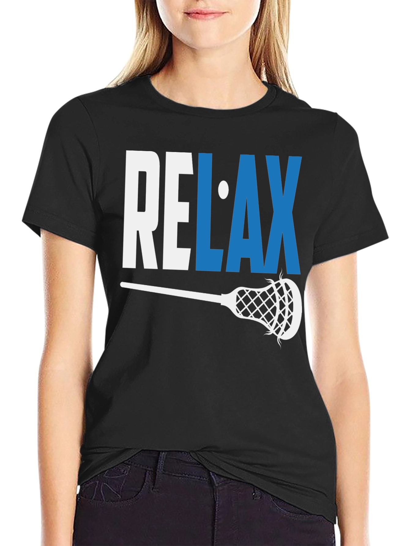Relax Lacrosse T-Shirt - Sporty Graphic Tee