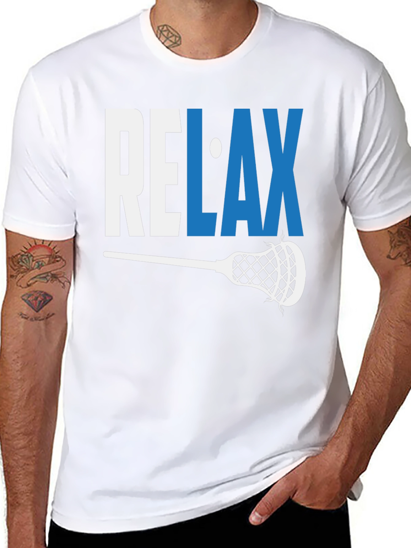 Relax Lacrosse T-Shirt - Sporty Graphic Tee