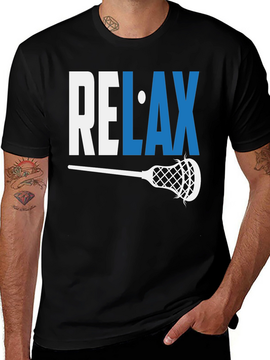 Relax Lacrosse T-Shirt - Sporty Graphic Tee