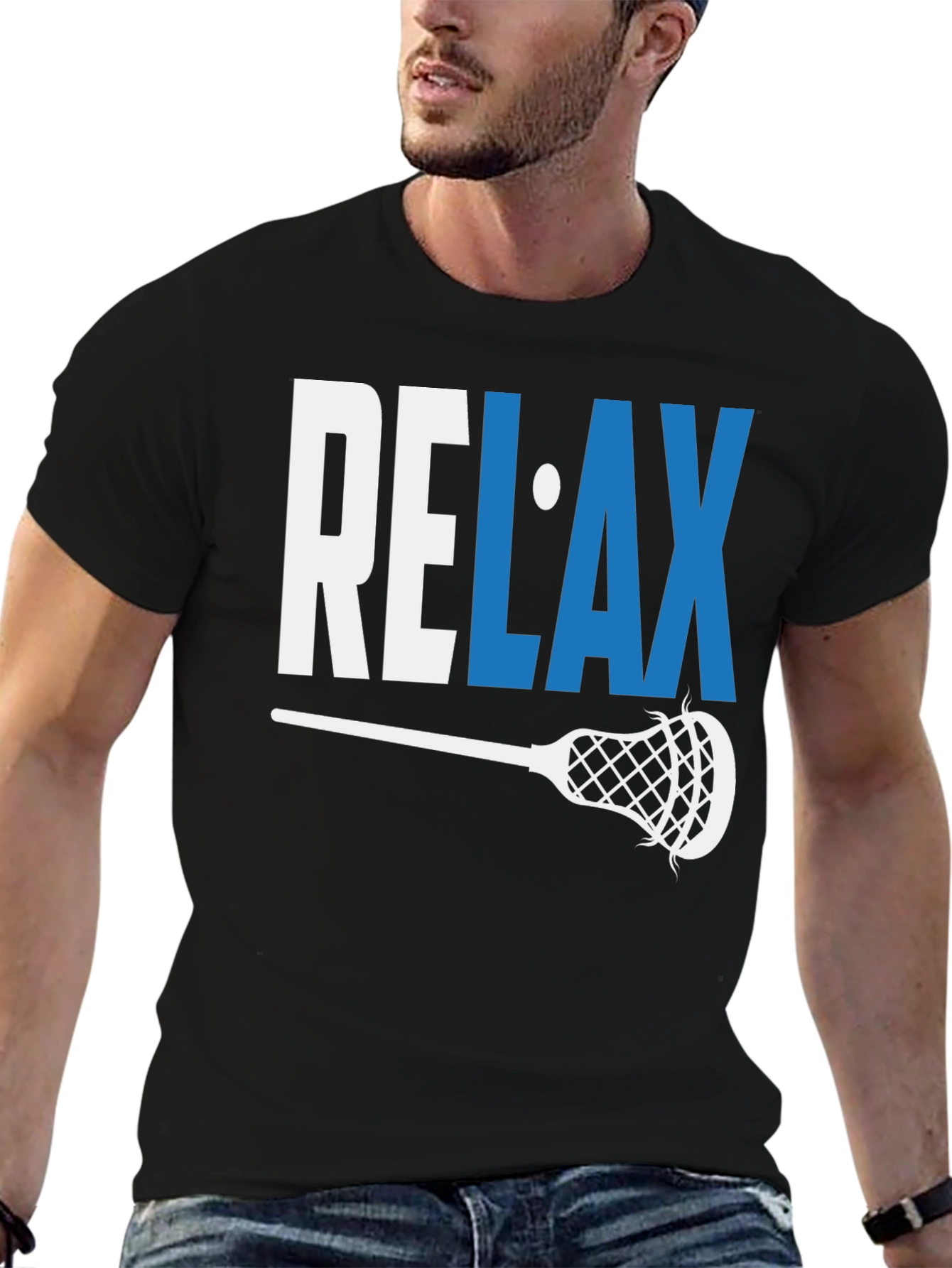 Relax Lacrosse T-Shirt - Sporty Graphic Tee