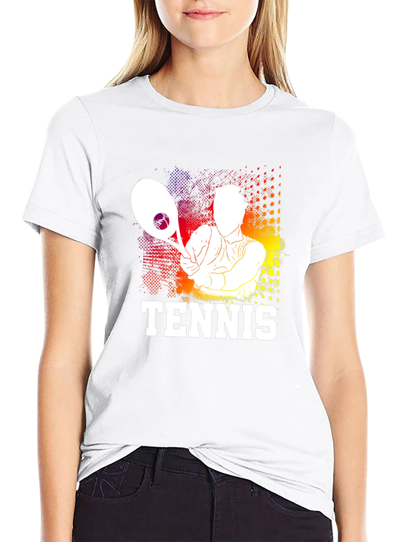 Tennis Player Graphic T-Shirt - Stylish Sportswear