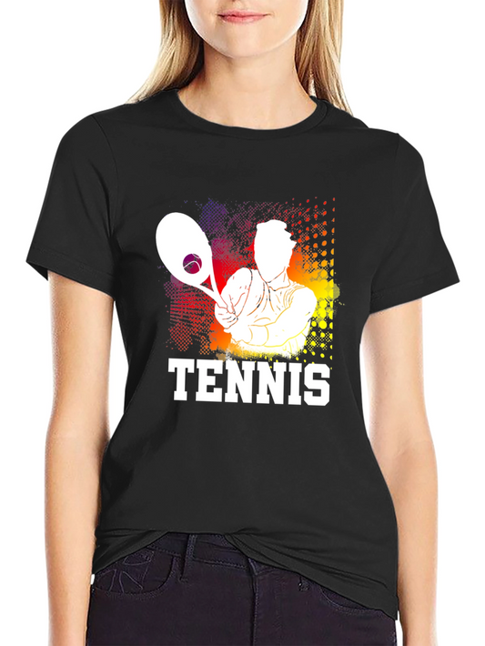 Tennis Player Graphic T-Shirt - Stylish Sportswear