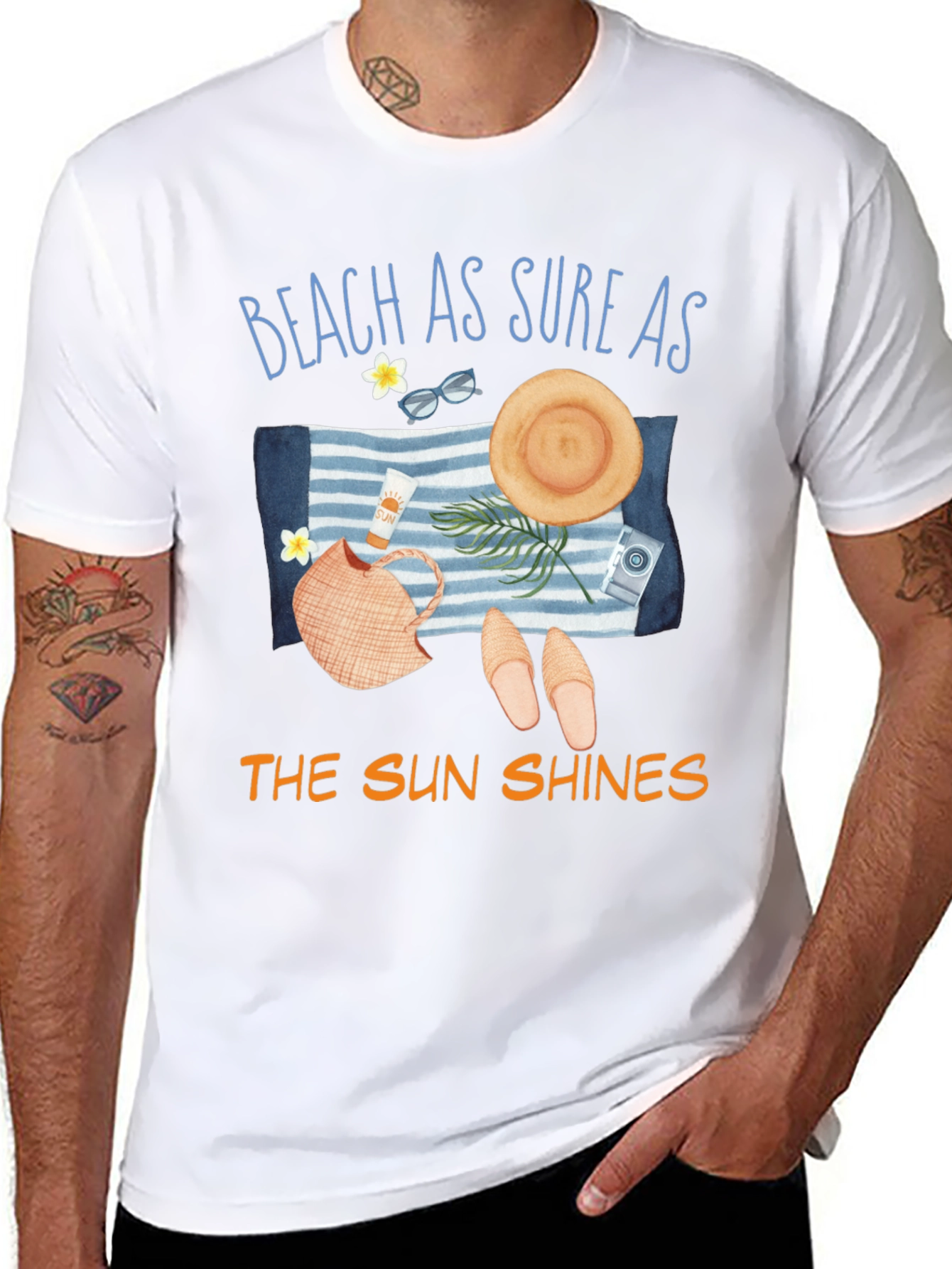 Beach As Sure As The Sun Shines Graphic T-Shirt