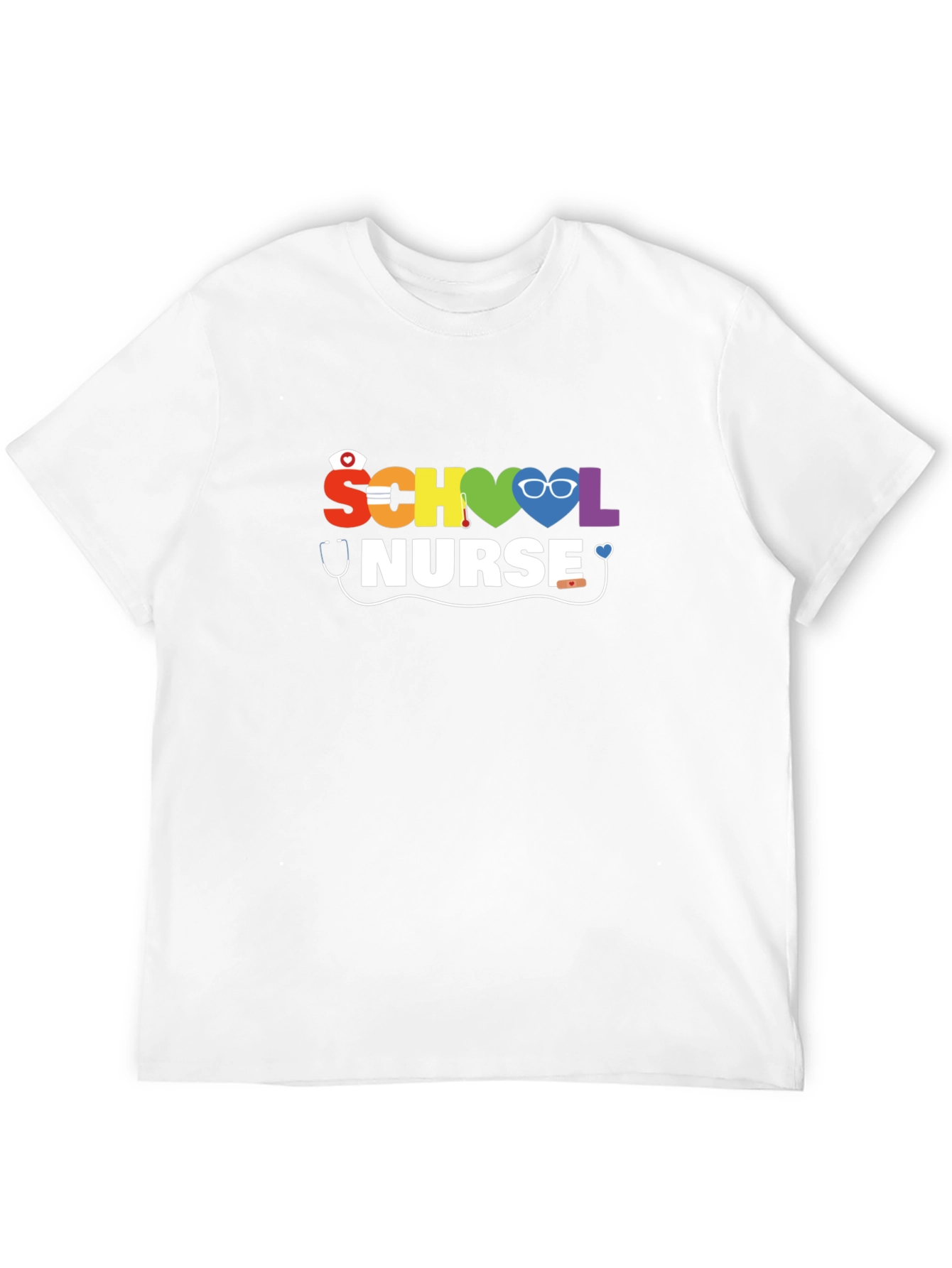 School Nurse Graphic Tee - Black