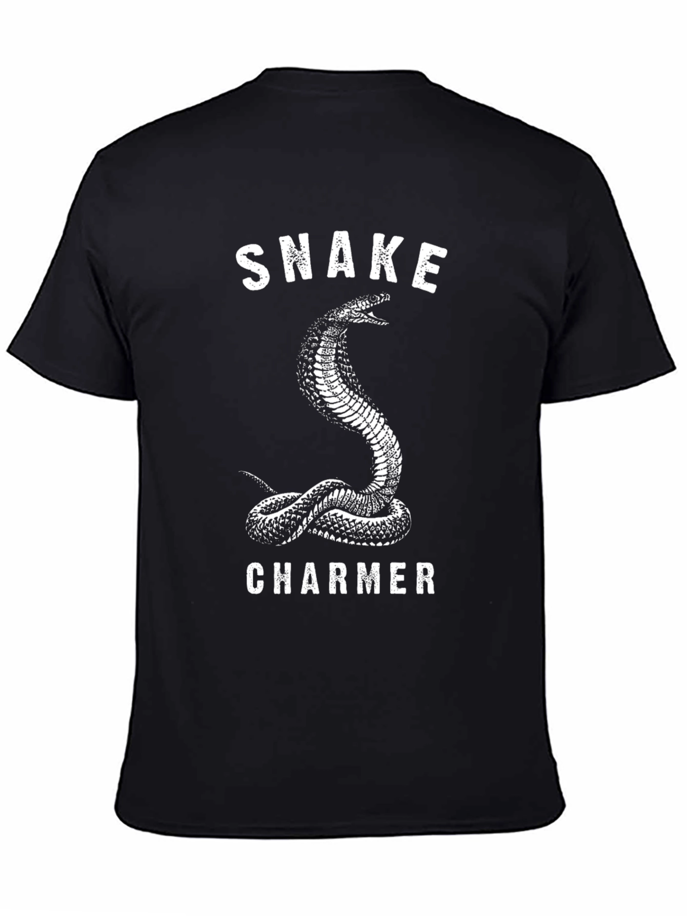 Snake Charmer Graphic Tee - Black Cotton