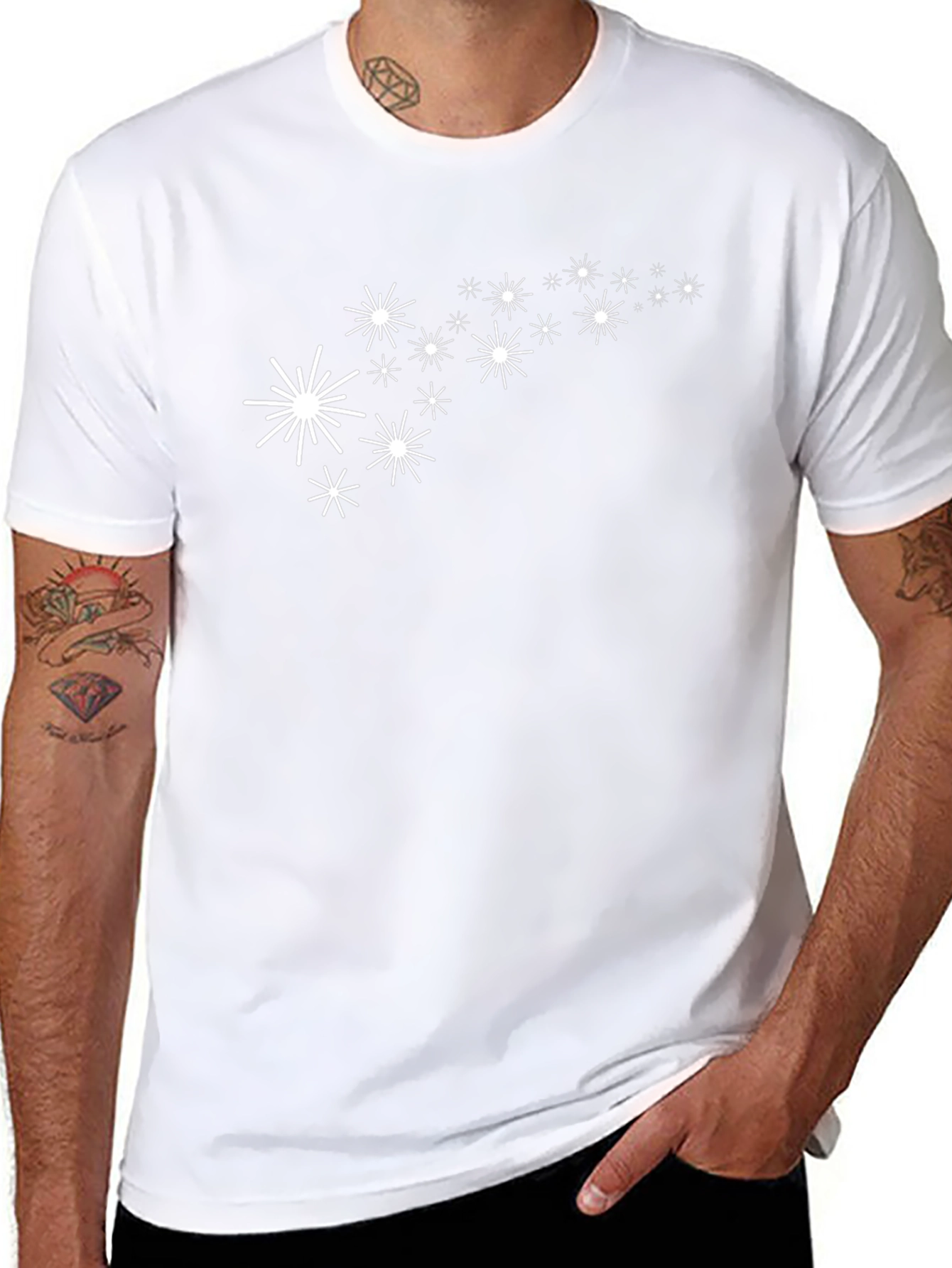 Star Burst Black T-Shirt