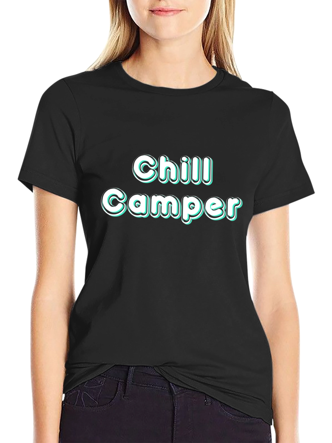 Chill Camper Black T-Shirt